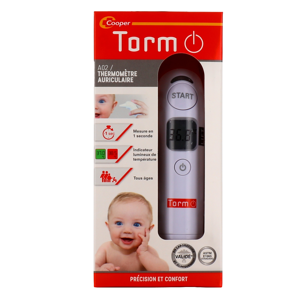 Thermomètre Auriculaire Torm A2 Infrarouge