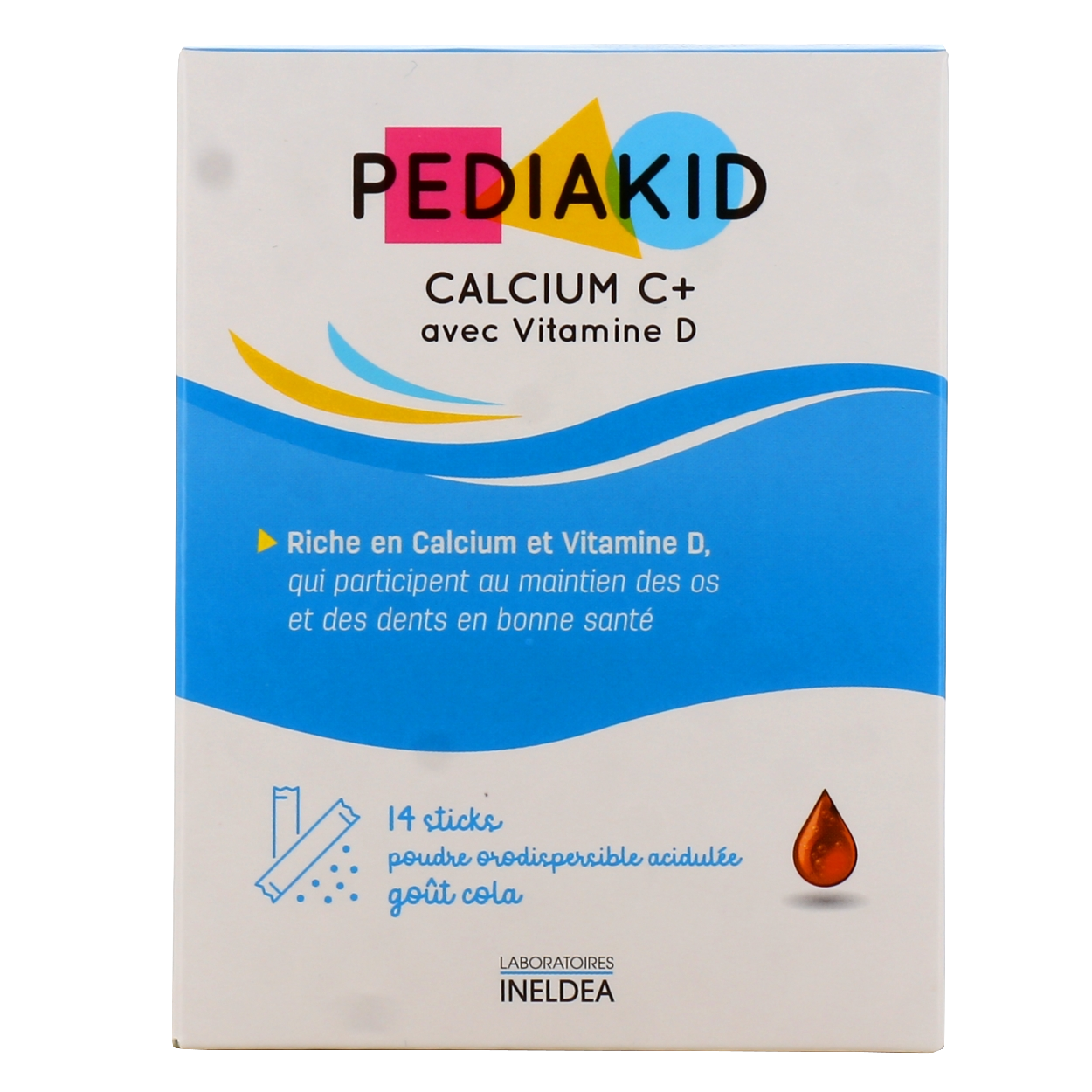 PEDIAKID® CALCIUM C+ - Maintien du Capital osseux - Etui de 14 sticks -  Pediakid