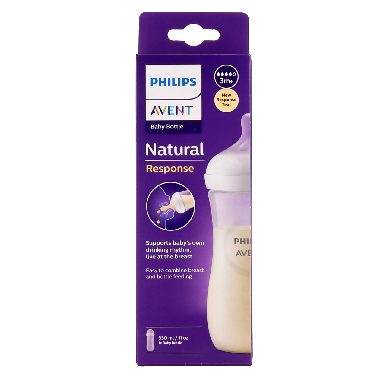 Biberon Philips Avent Natural en plastique 0 mois et plus 125 ml