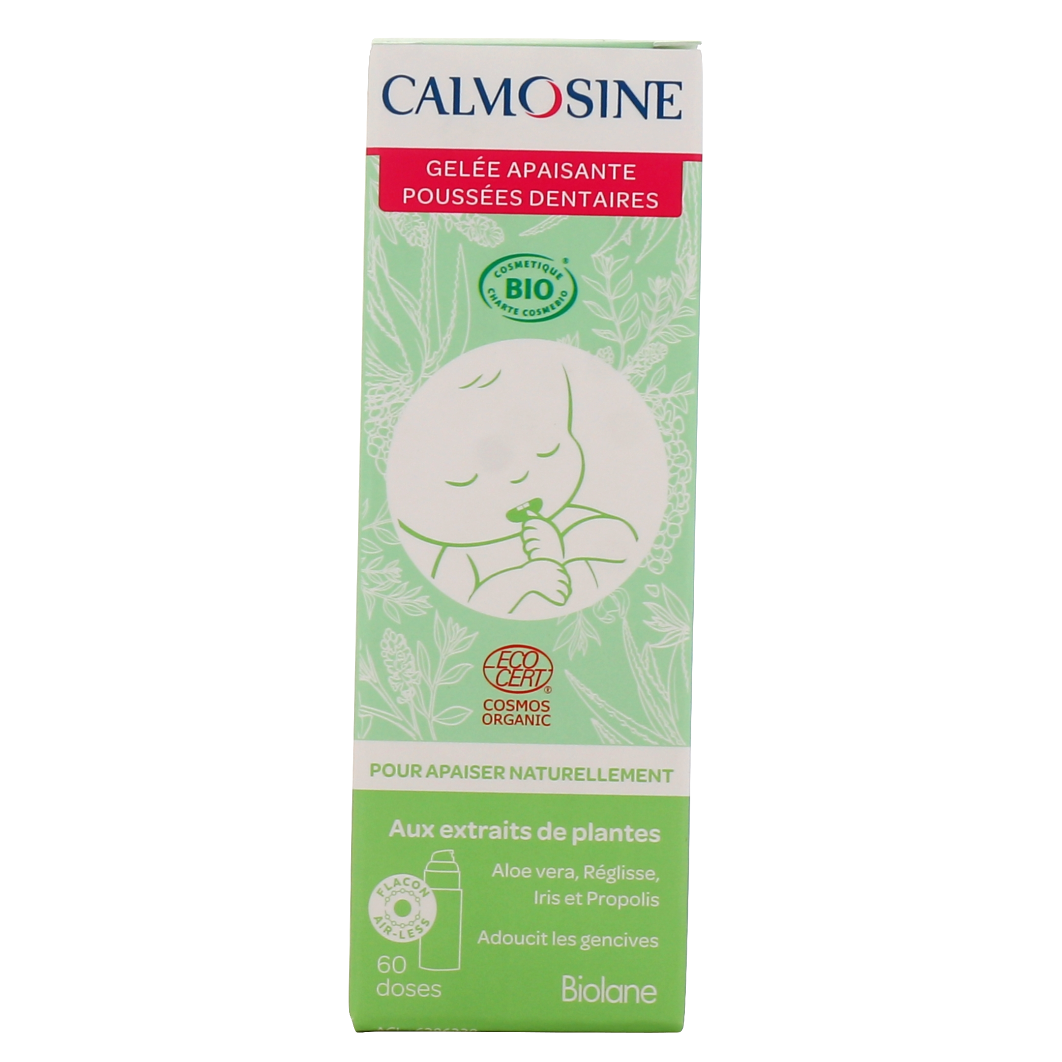 Calmosine Gelée apaisante pour poussées dentaires flacon pompe 15 ml