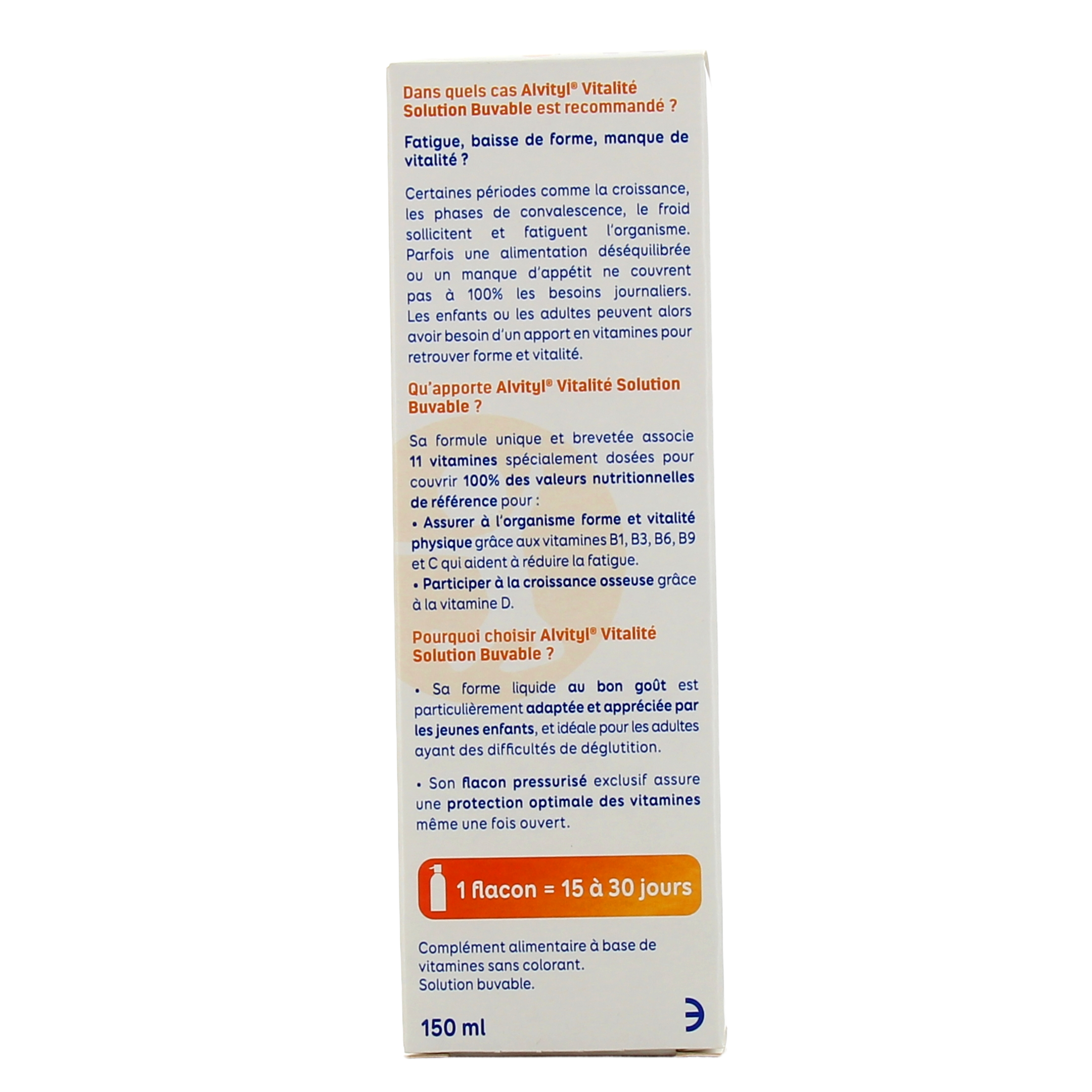 Alvityl® Vitalité en sirop : sirop 11 vitamines pour enfants à