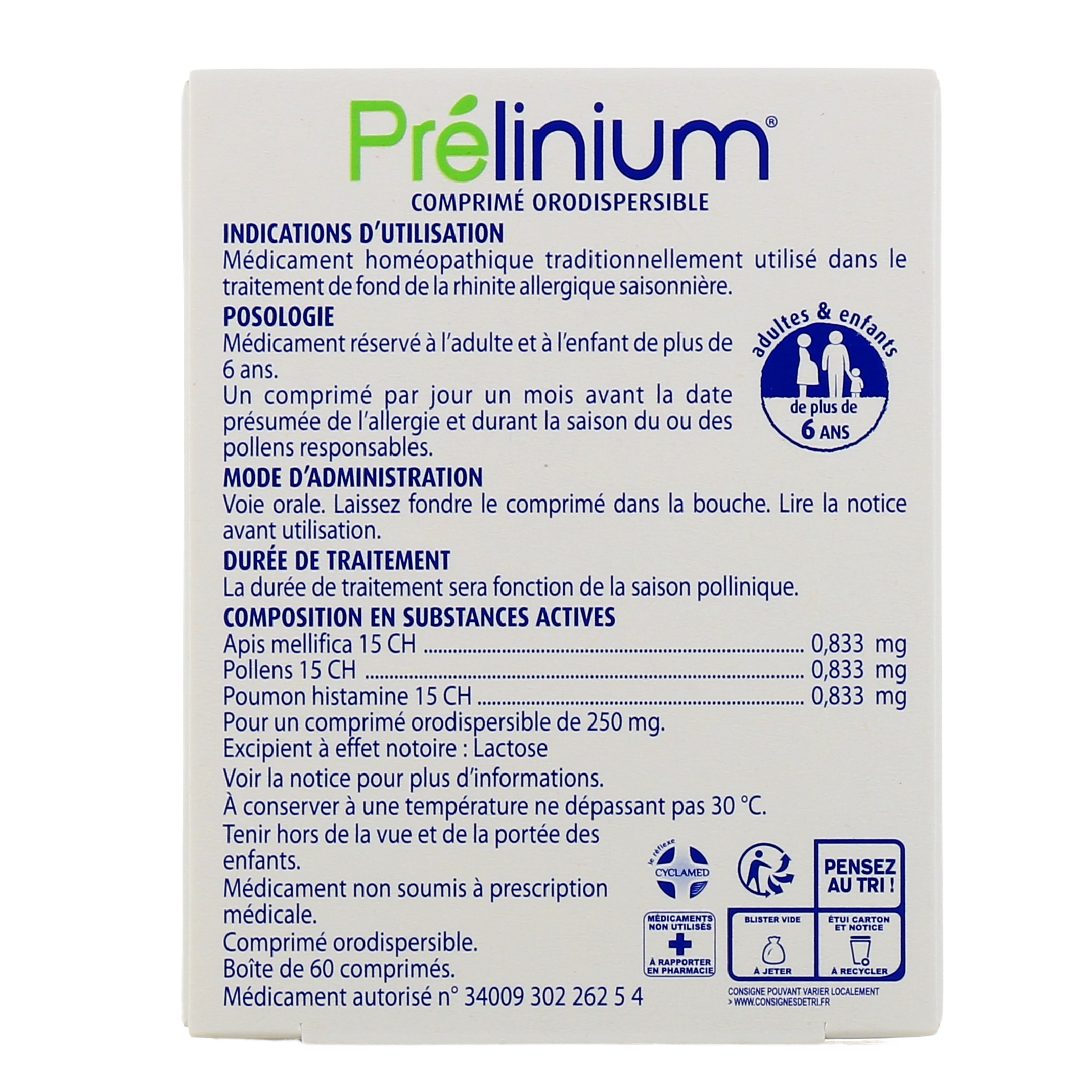 Prelinium - Rhinite Allergique Saisonnière