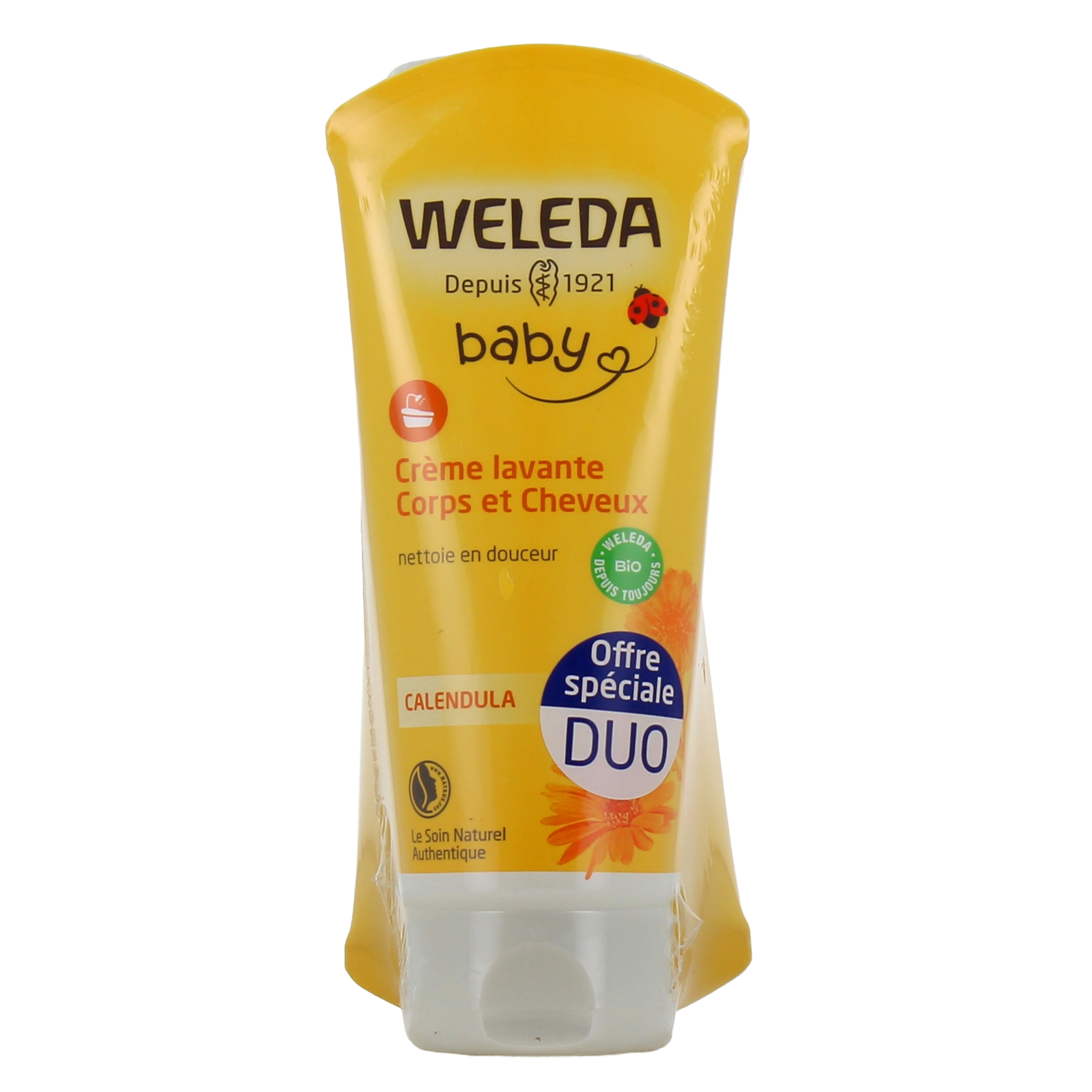 Weleda - Shampoing et Crème de Douche pour Bébé au Calendula