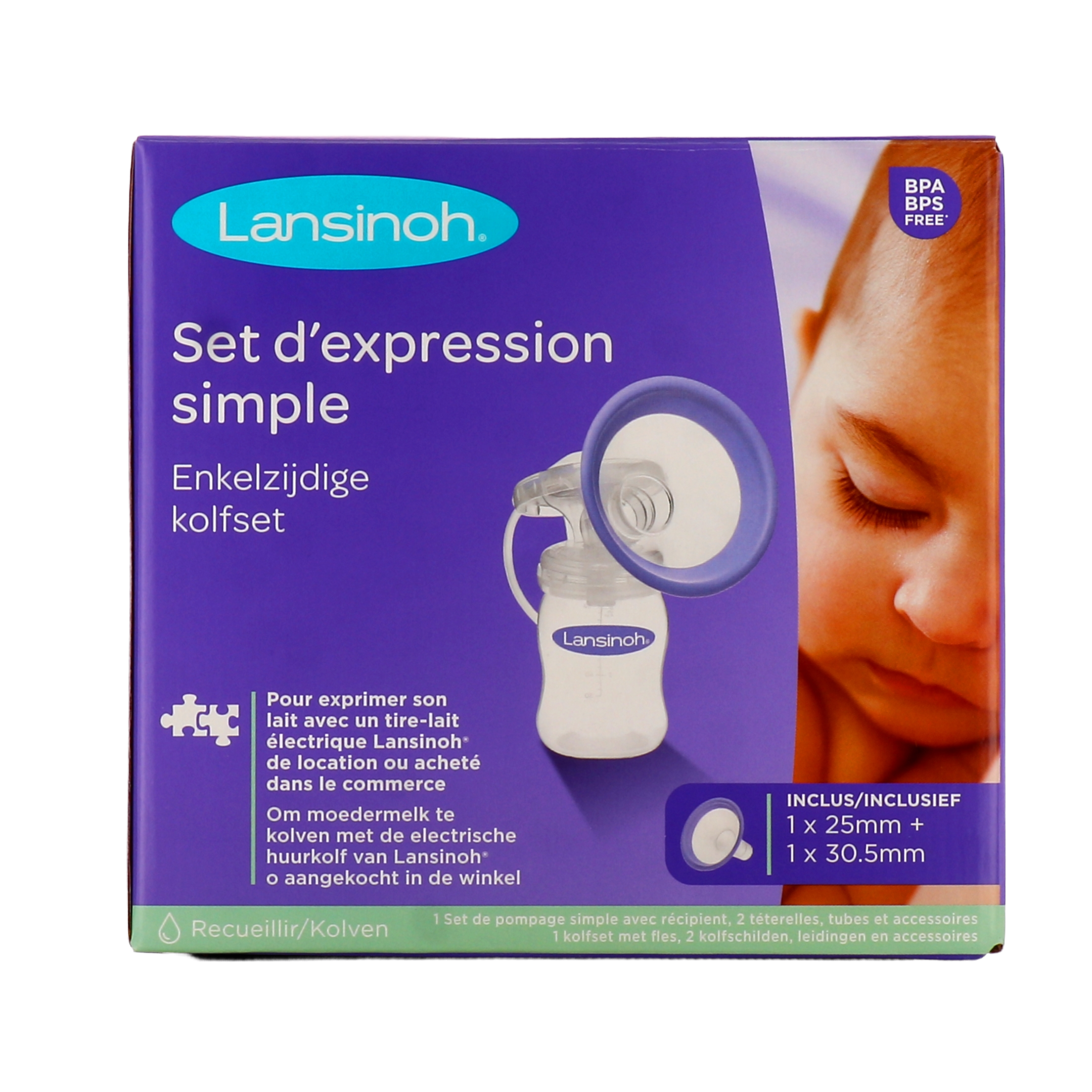 Lansinoh set d'expression simple pour tire-lait