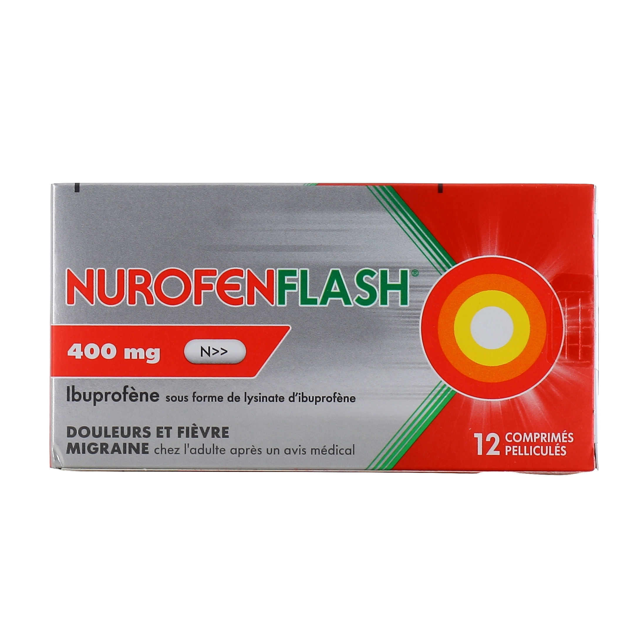 NurofenFlash Ibuprofène 200 mg ou 400 mg - Anti-inflammatoire