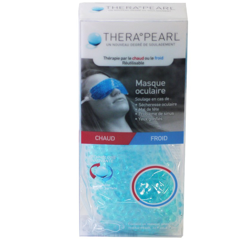 Masque oculaire chaud/froid Therapearl - Migraine, sinus, paupières