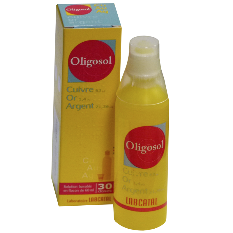 Oligosol Cuivre Or Argent - Solution Buvable 60 ml