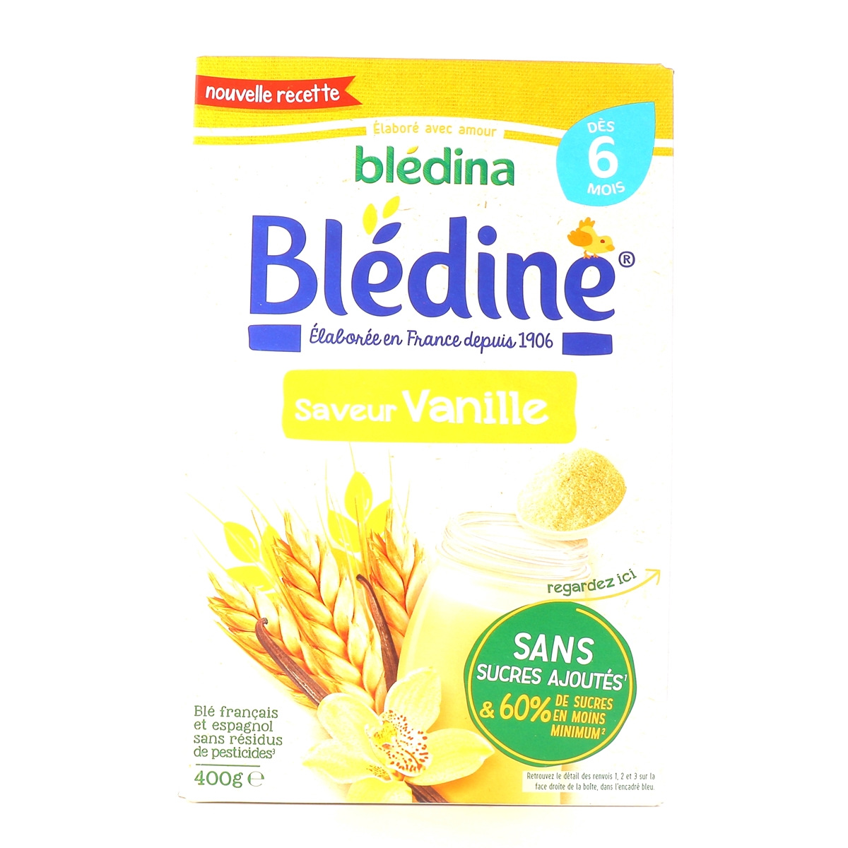 Blédina Blédine Dès 6 mois - Goût Vanille ou Biscuit