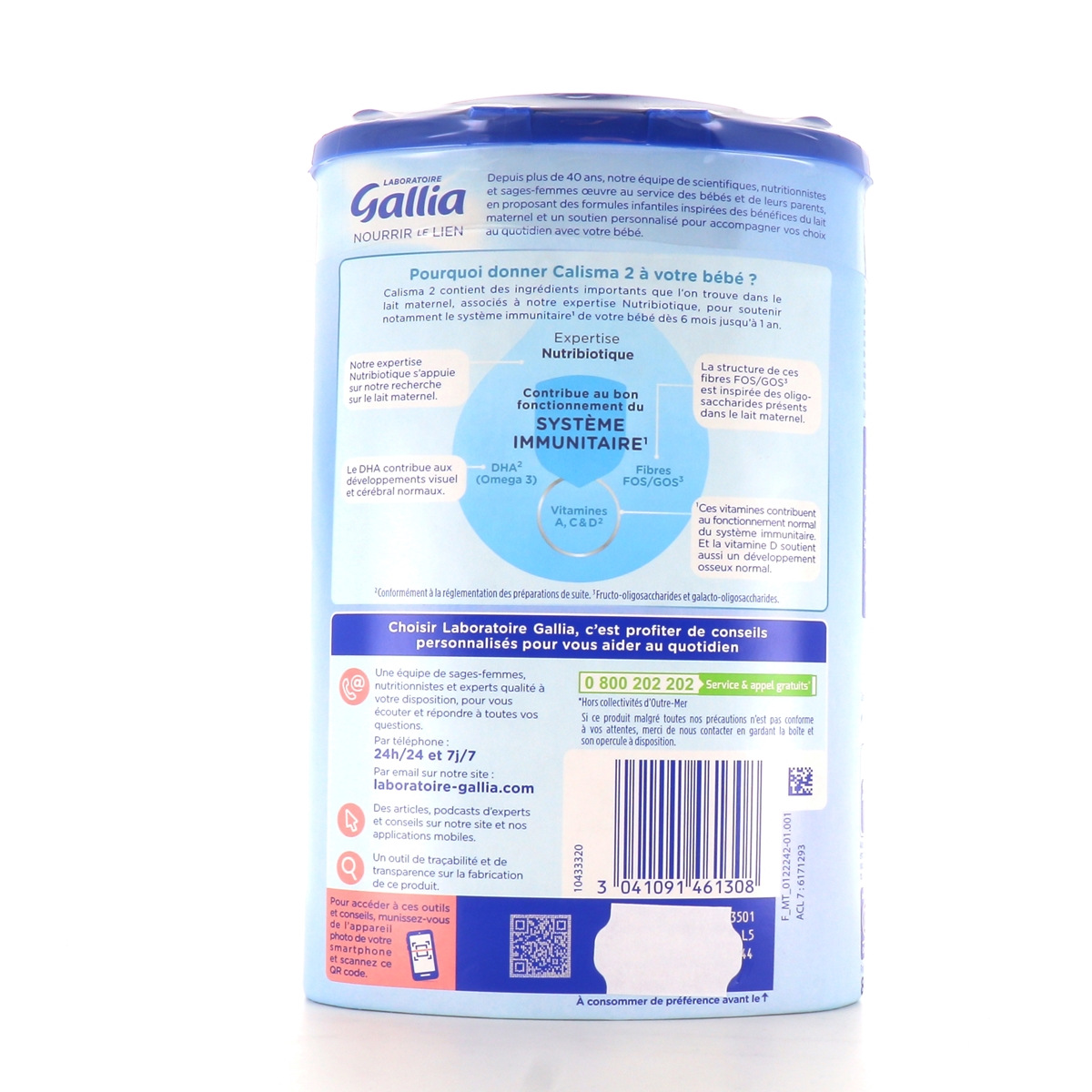 Gallia calisma lait 2ème âge 6-12 mois 1.2kg - Lait bébé - Achat