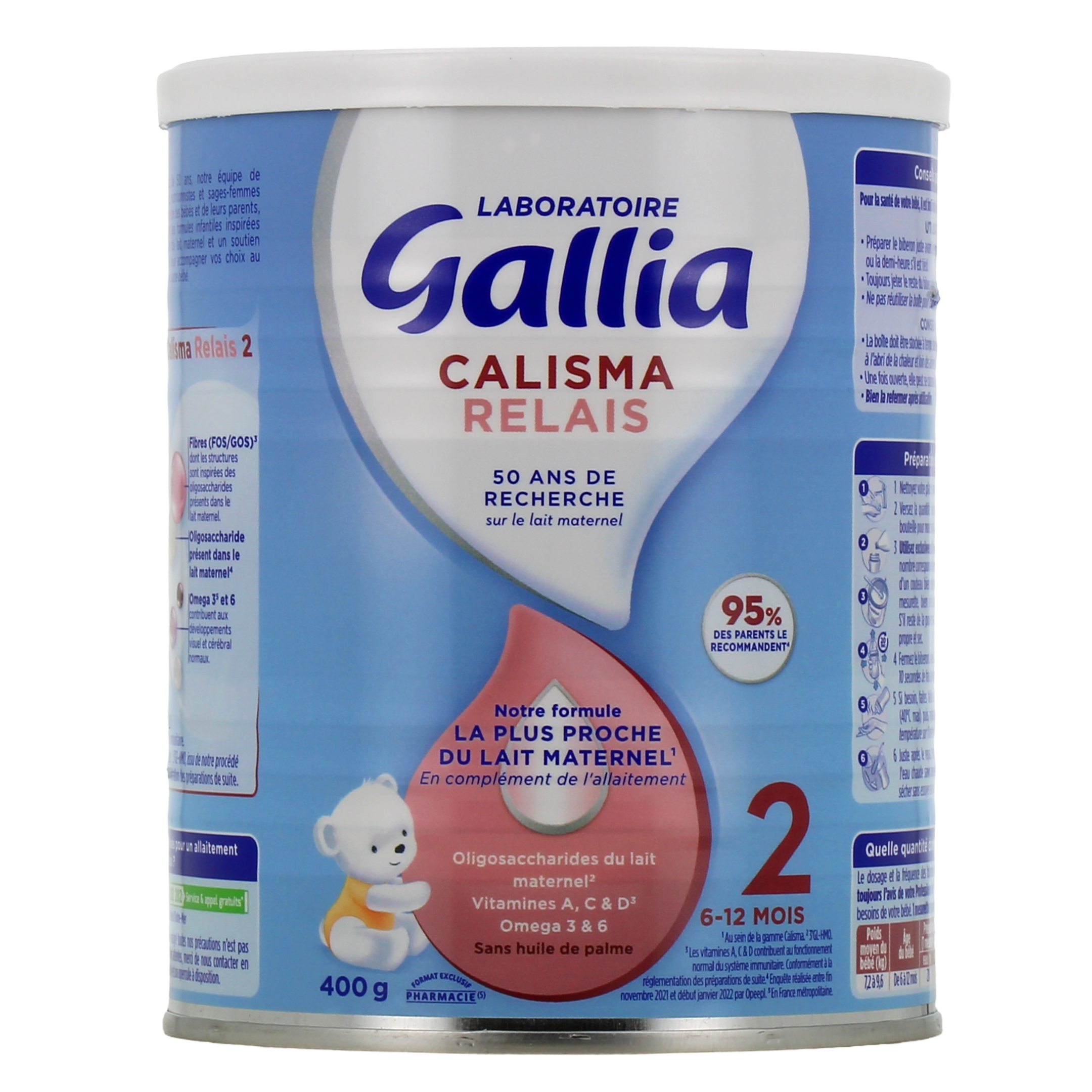 GALLIA CALISMA 2, Lait de suite pour nourrisson 2ème âge, enrichi