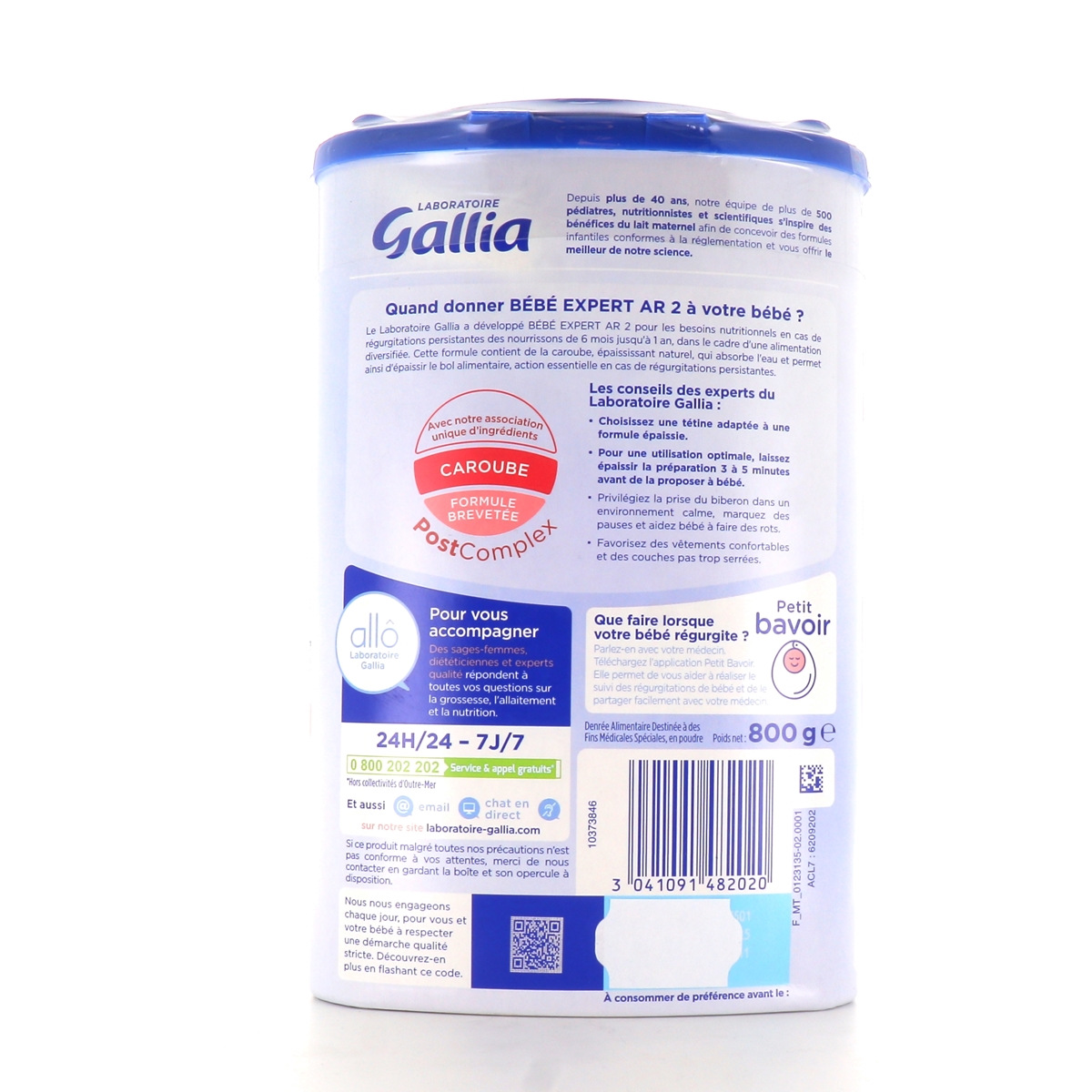 lait GALLIA EXPERT AR 2 , 800gr