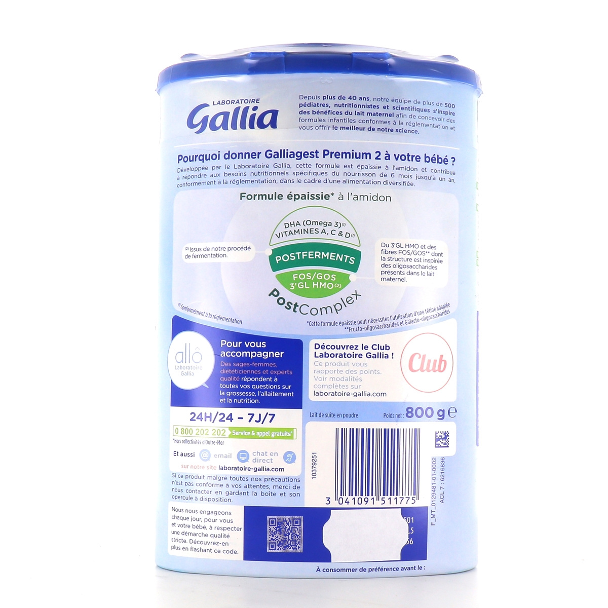 Gallia 2ème âge Galliagest Premium - Lait infantile en poudre dès
