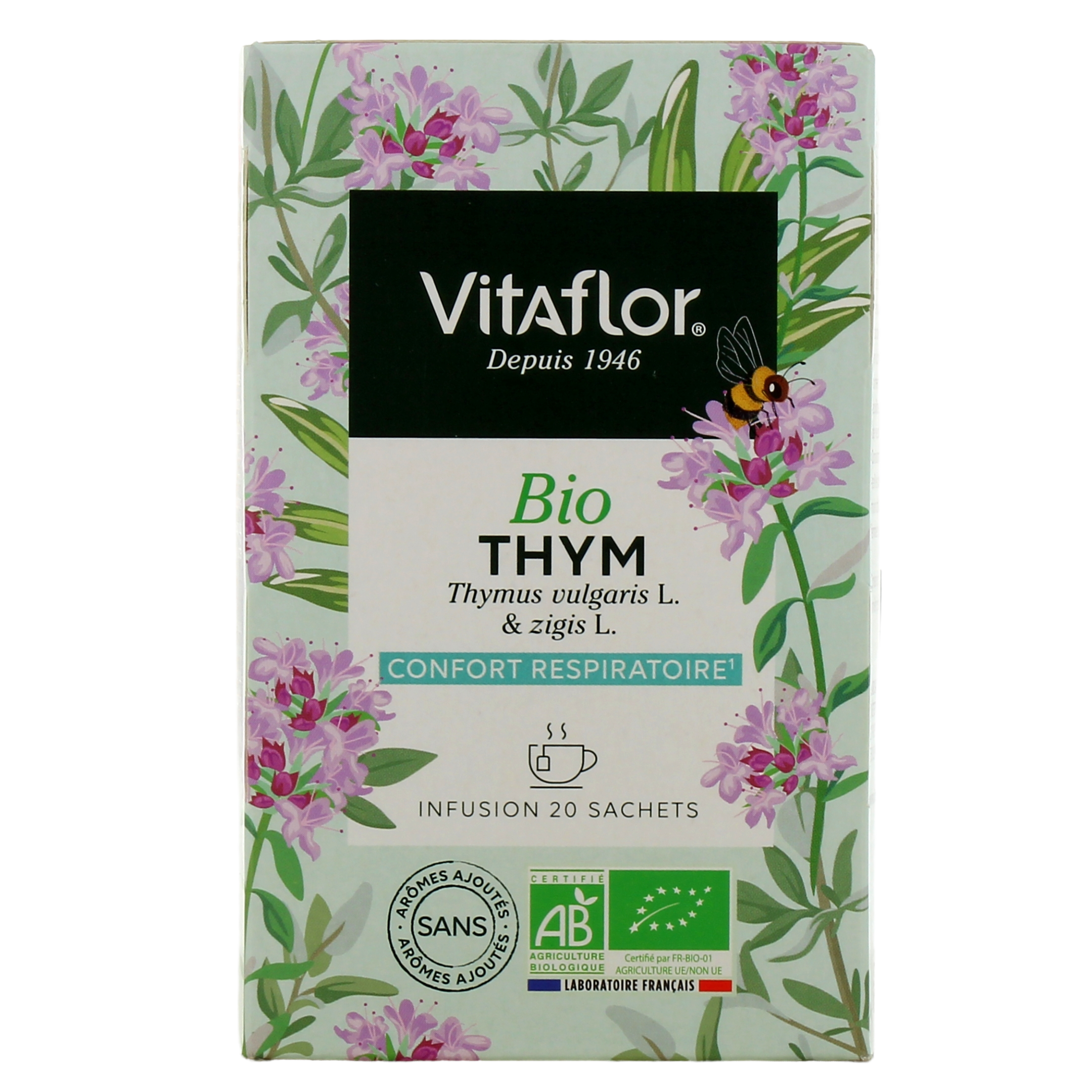 Tisane au Thym Bio Vitaflor - Confort respiratoire