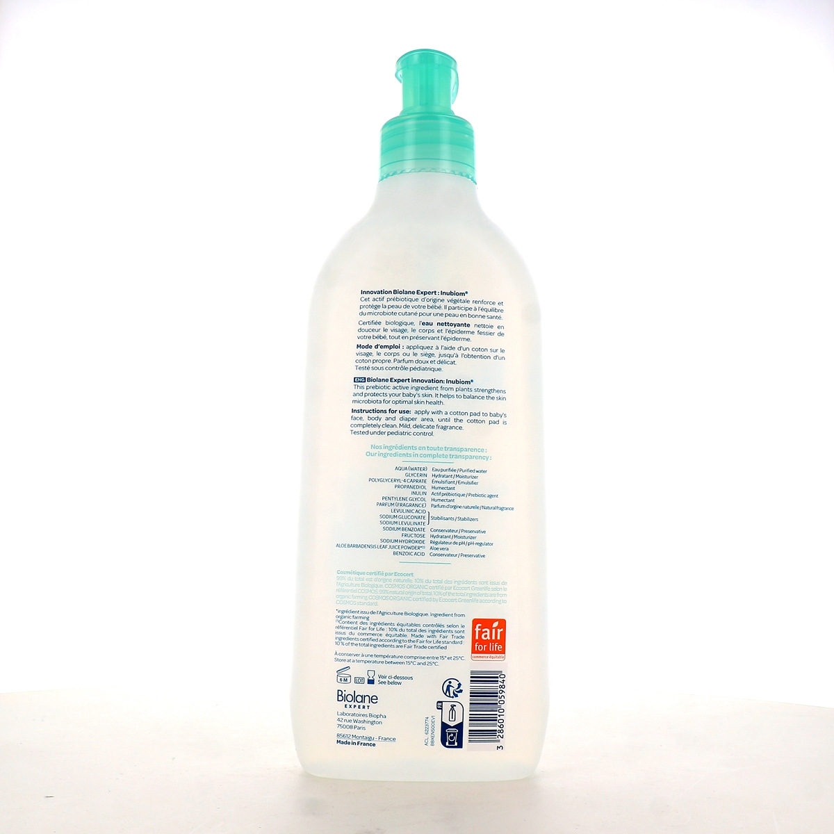 Biolane - L'eau nettoyante Biolane Expert Bio nettoie parfaitement et sans  rincer le visage, le corps et le siège de votre bébé. En plus d'être  conditionnée dans un flacon en plastique 100%