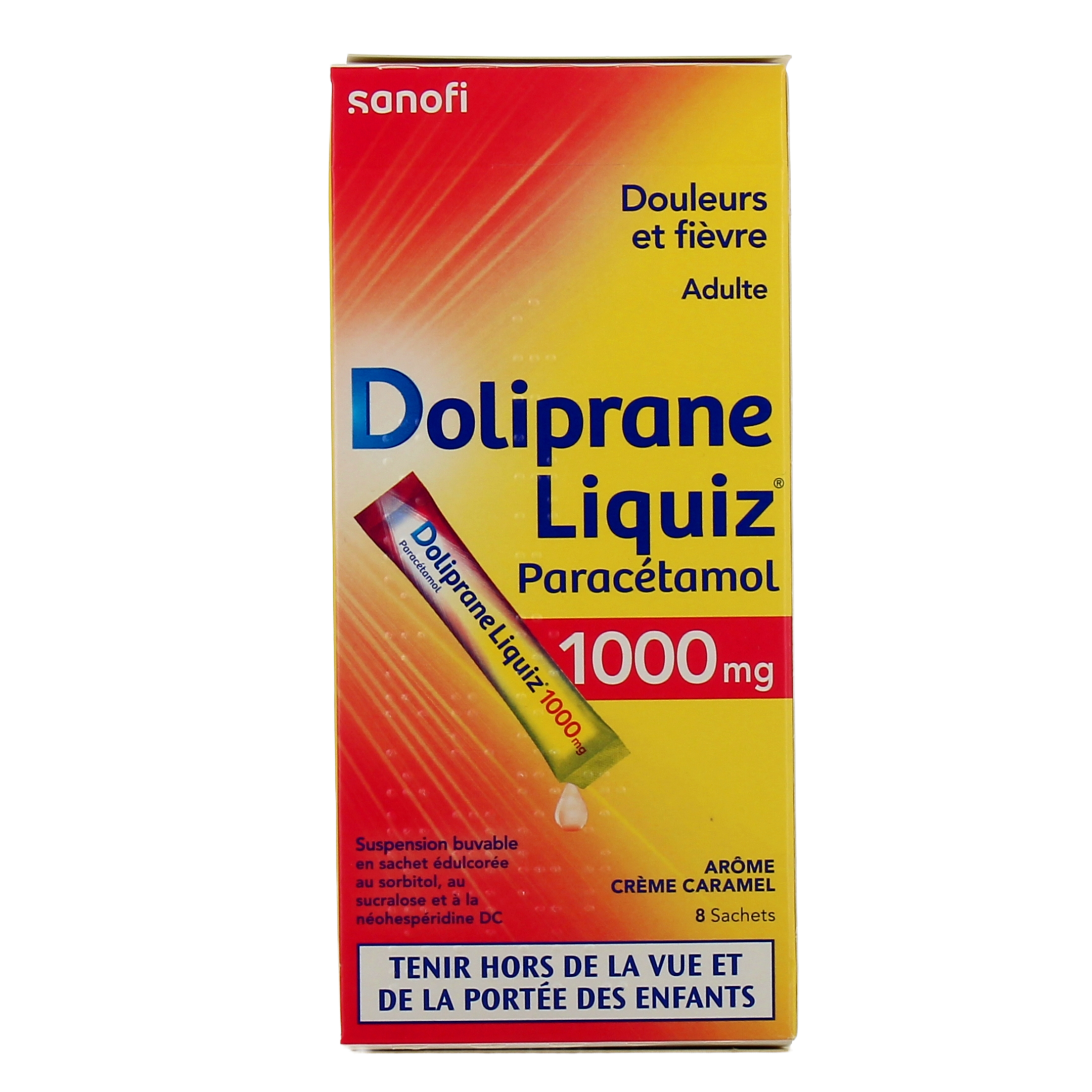 Doliprane 1000 mg poudre - 8 sachets