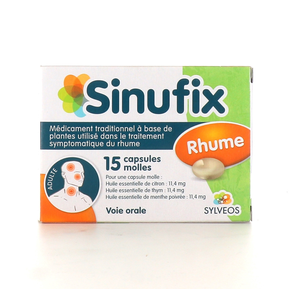 Sinufix capsule molle - Médicament pour le rhume