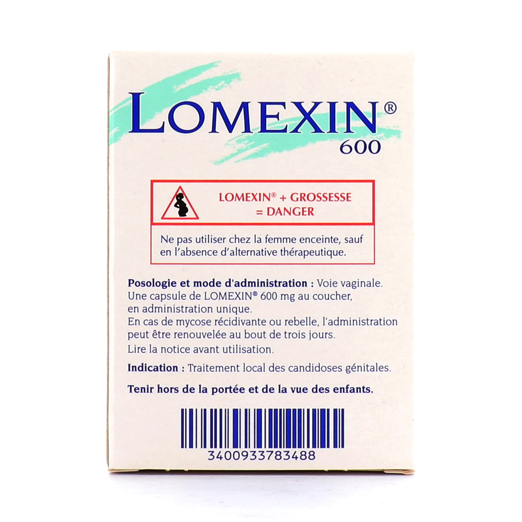 lomexin 600mg capsule vaginale