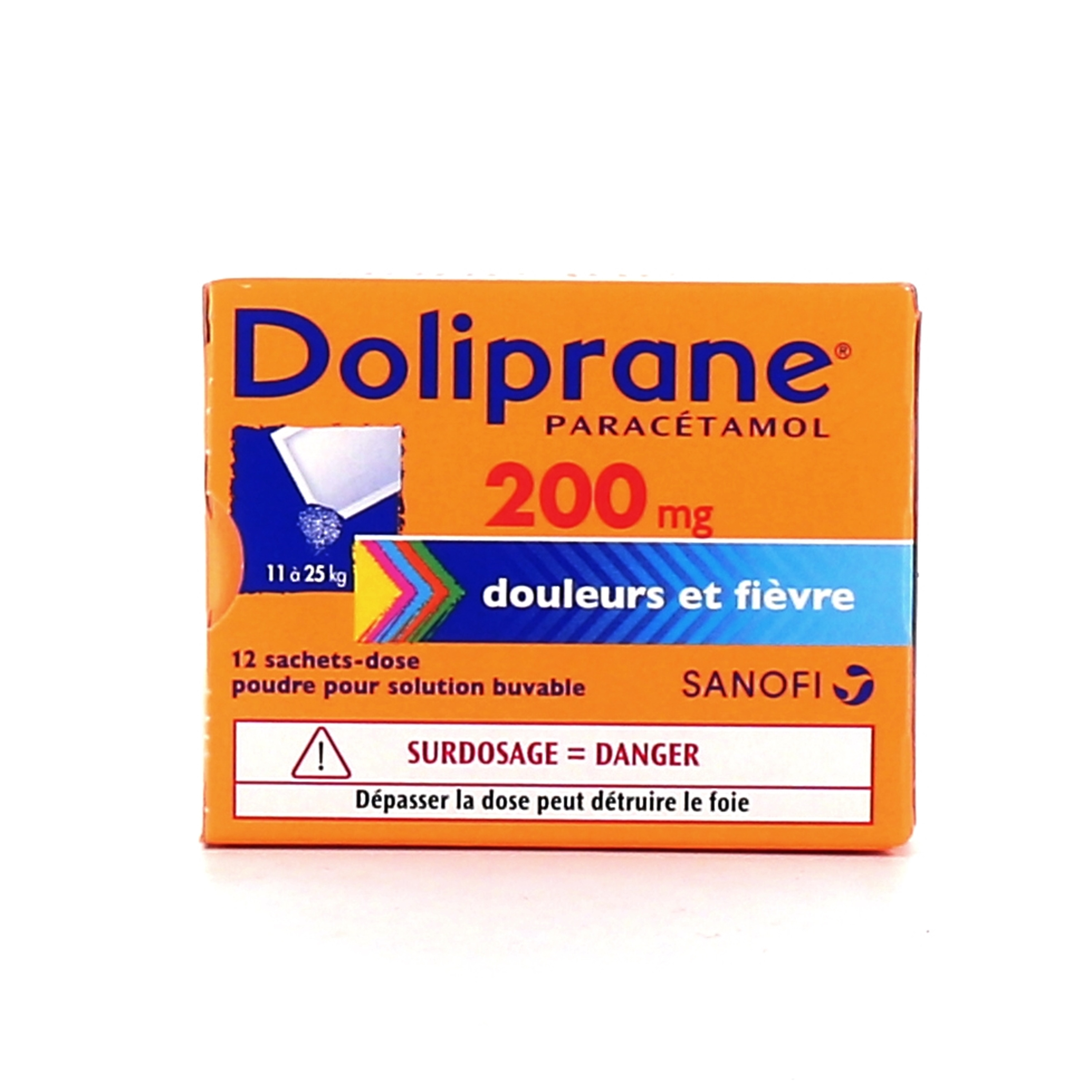 Doliprane poudre sachet solution buvable 1000 mg - Fièvre