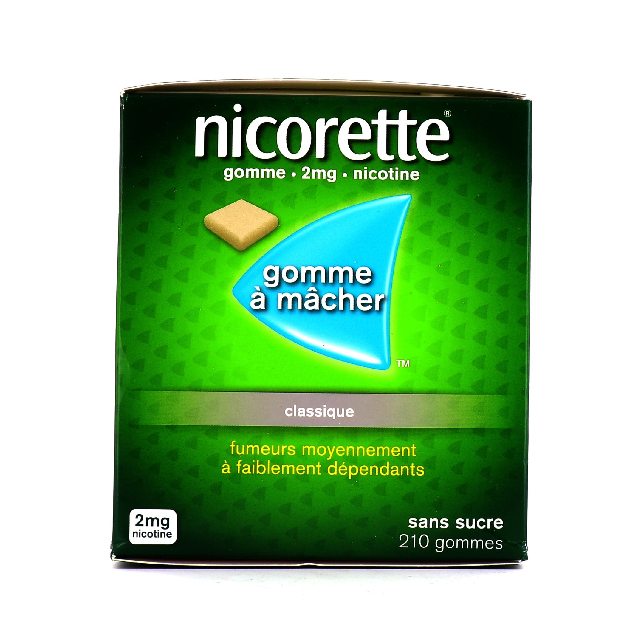 Nicorette Classic 2 Mg De Nie 105 Gomme À Mâchercotin