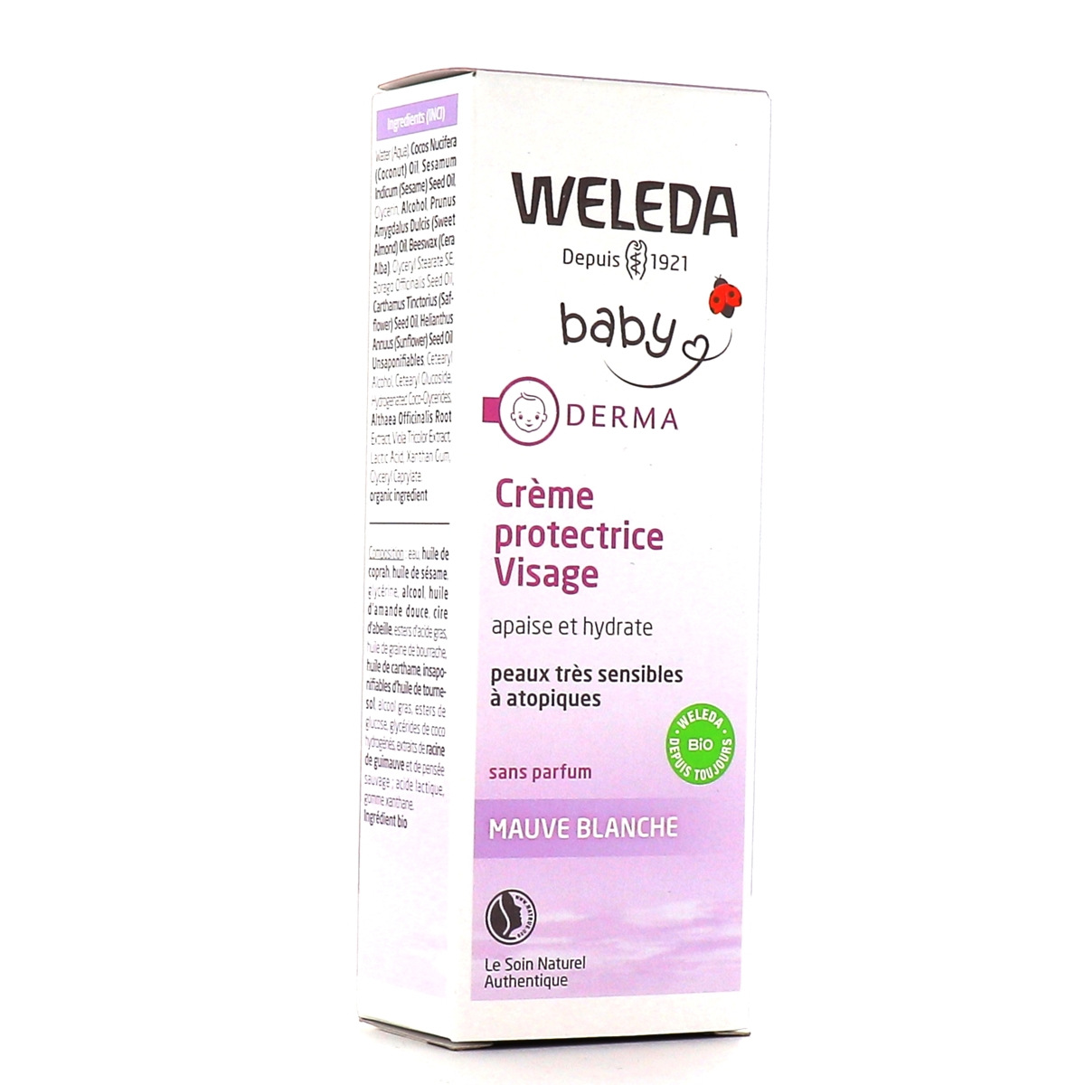 La crème pour le change à la mauve blanche de Weleda est un soin