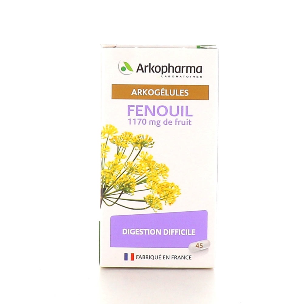 ARKOGÉLULES - Crampes abdominales Fenouil, 45 gélules