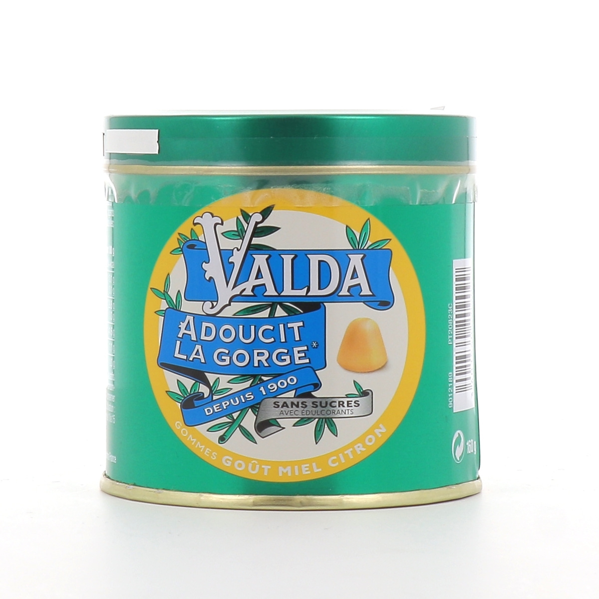 Valda Gommes Sans Sucres Goût Miel Citron 160g