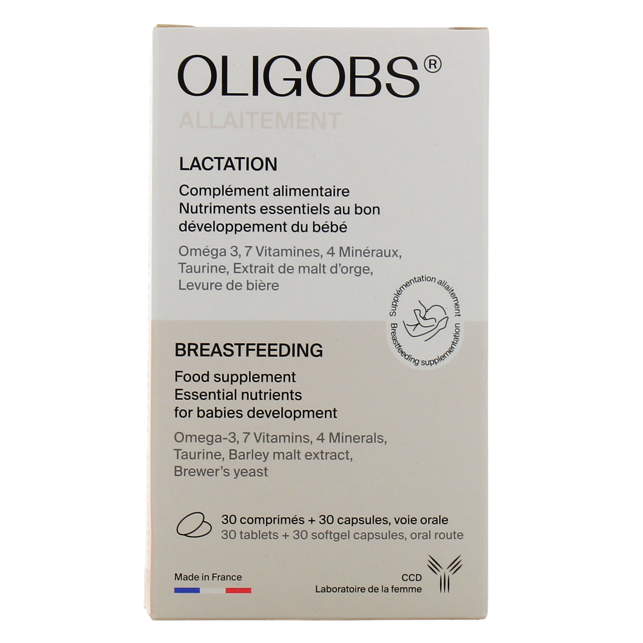 Oligobs Allaitement - Omega 3 - Complément alimentaire pour allaiter