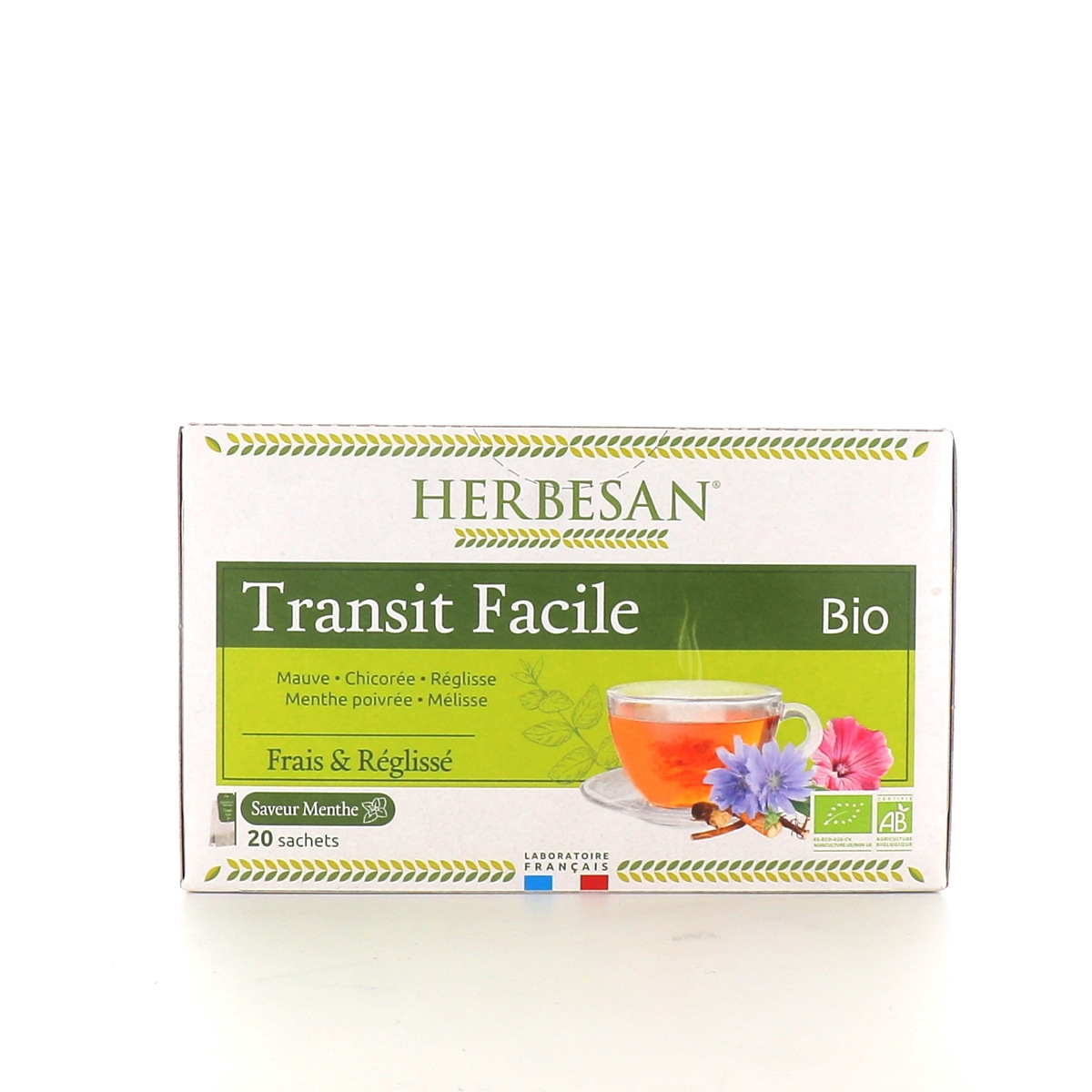 Pharmacie de la Comté - Parapharmacie Herbesan Infusion Bio Tisane Transit  Facile 20 Sachets - VIC-LE-COMTE
