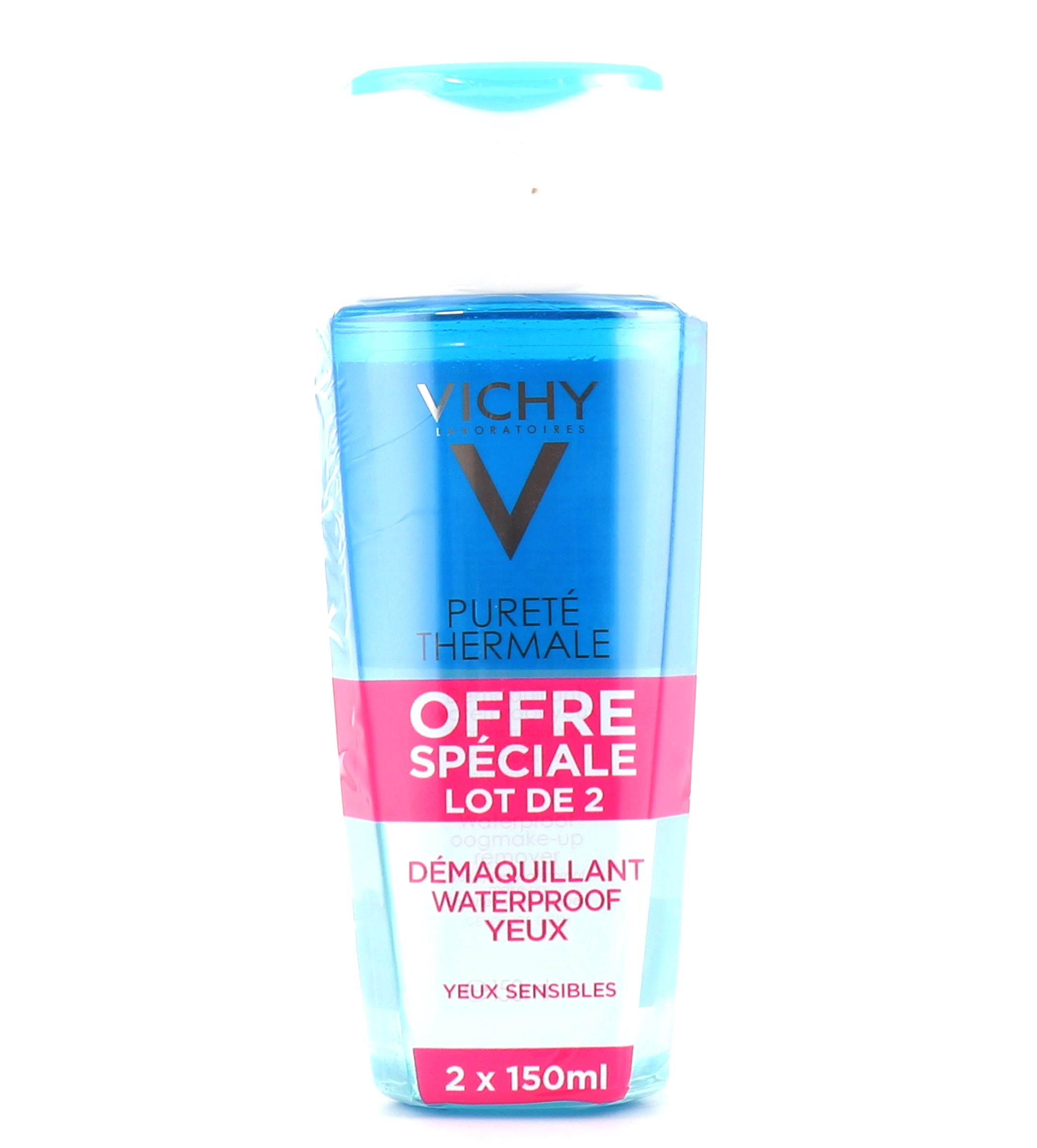 Pureté thermale démaquillant waterproof yeux de Vichy 100 ml nettoie et  élimine le maquillage