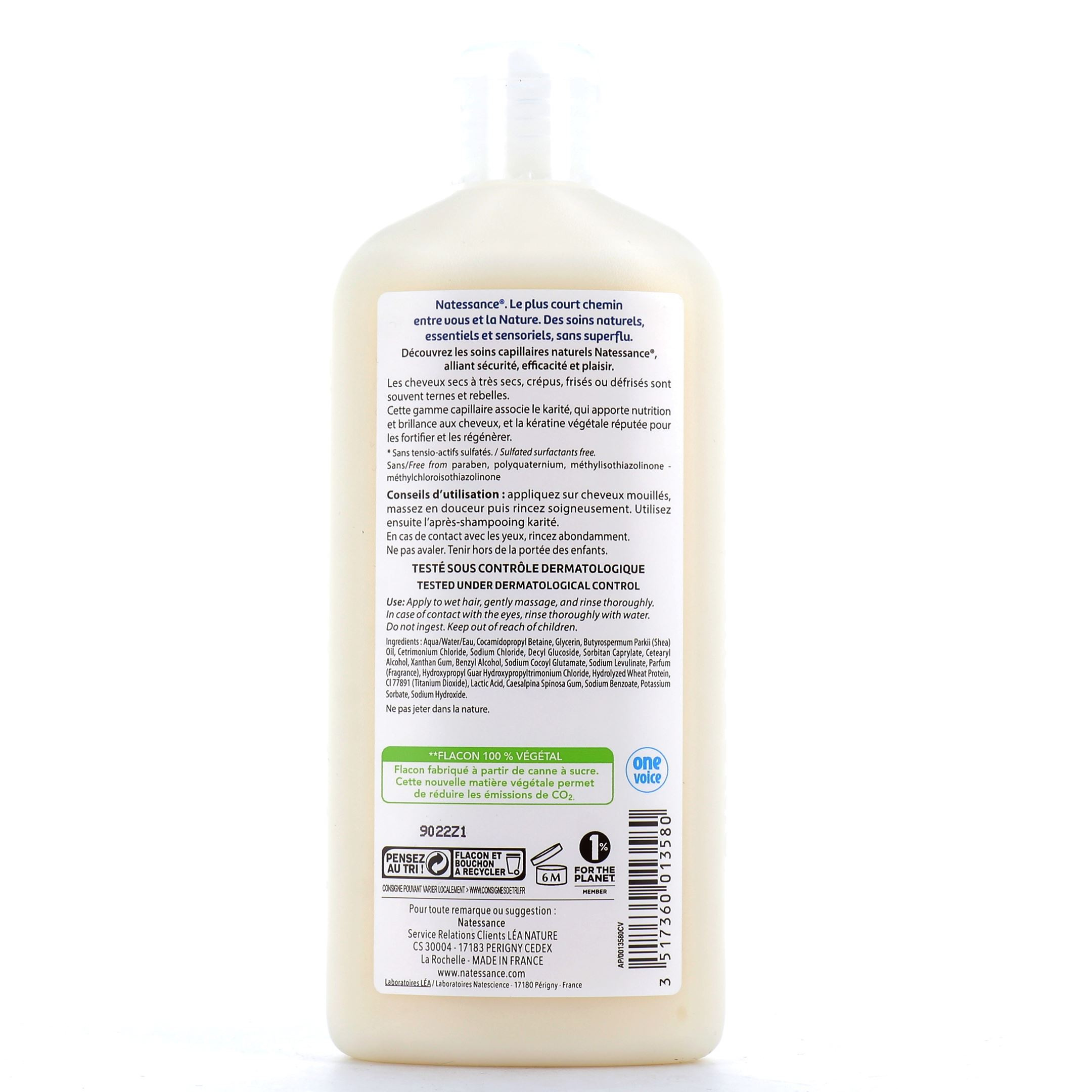 Natessance shampooing-douche verveine citronnée sans sulfates 1L