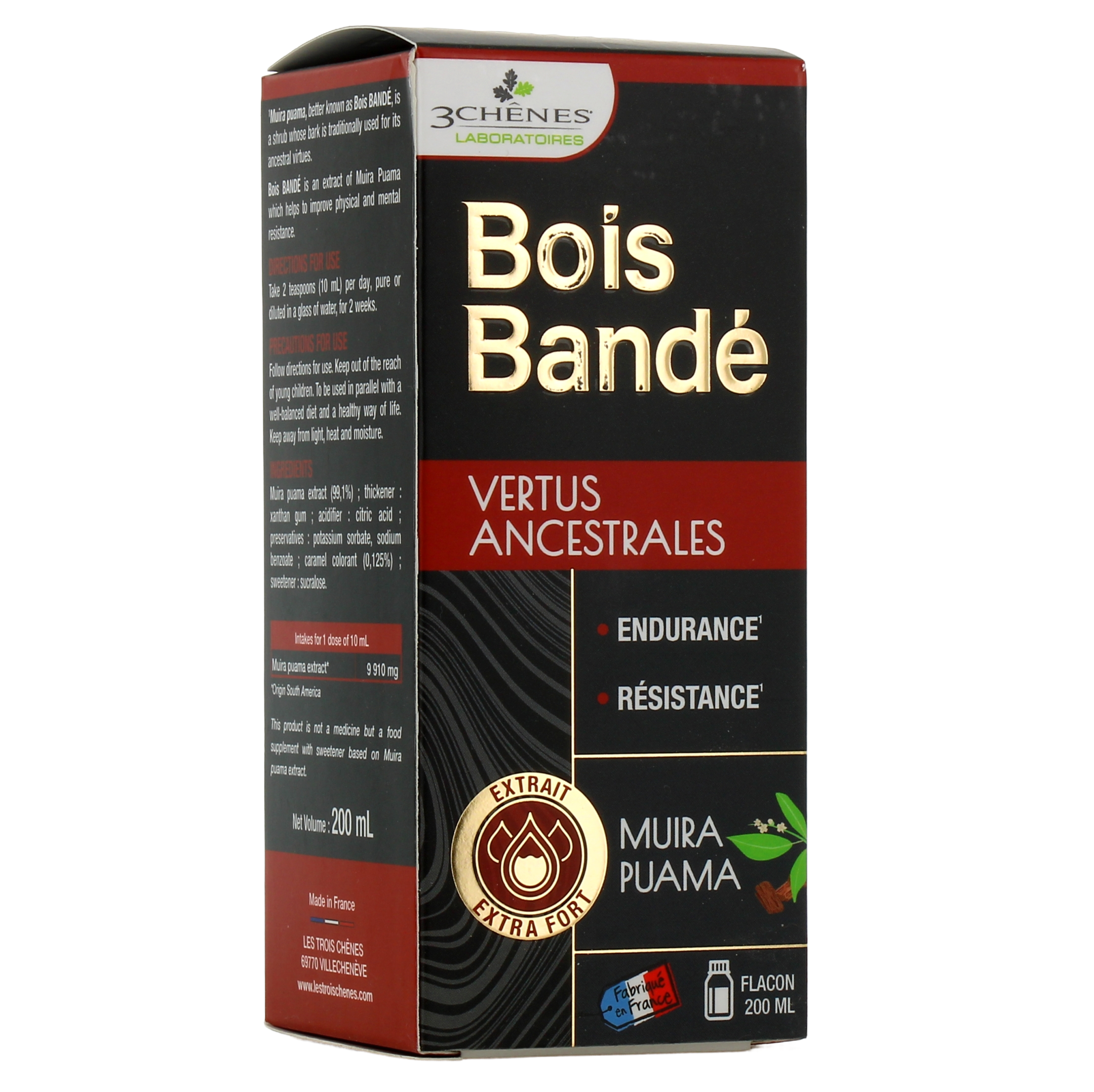 Bois Bande, 200 ml - 3 Chenes Laboratoires - Boutique en ligne VitalAbo  France