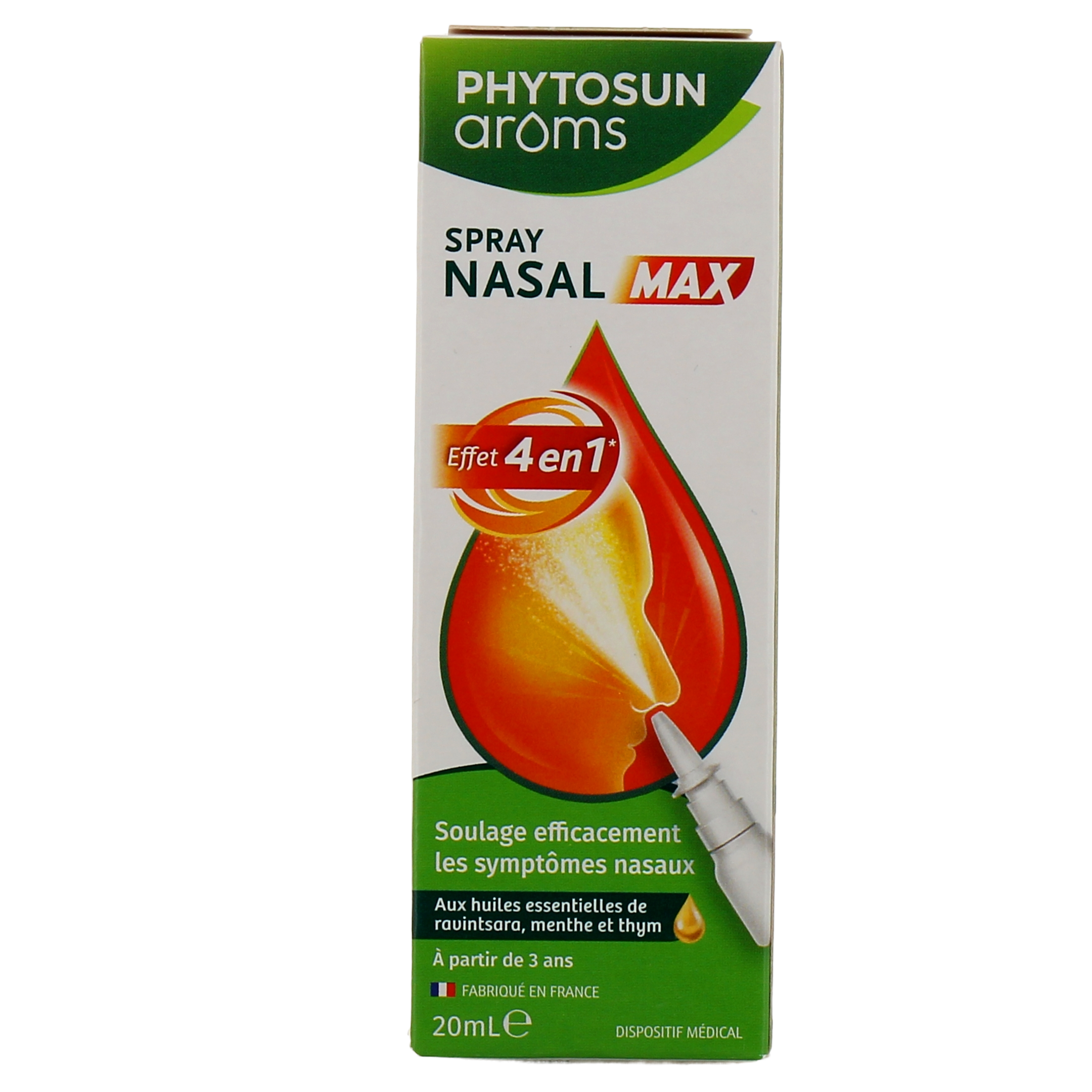 Phytosun Arôms spray nasal Max - Effet 4 en 1 sur le Rhume
