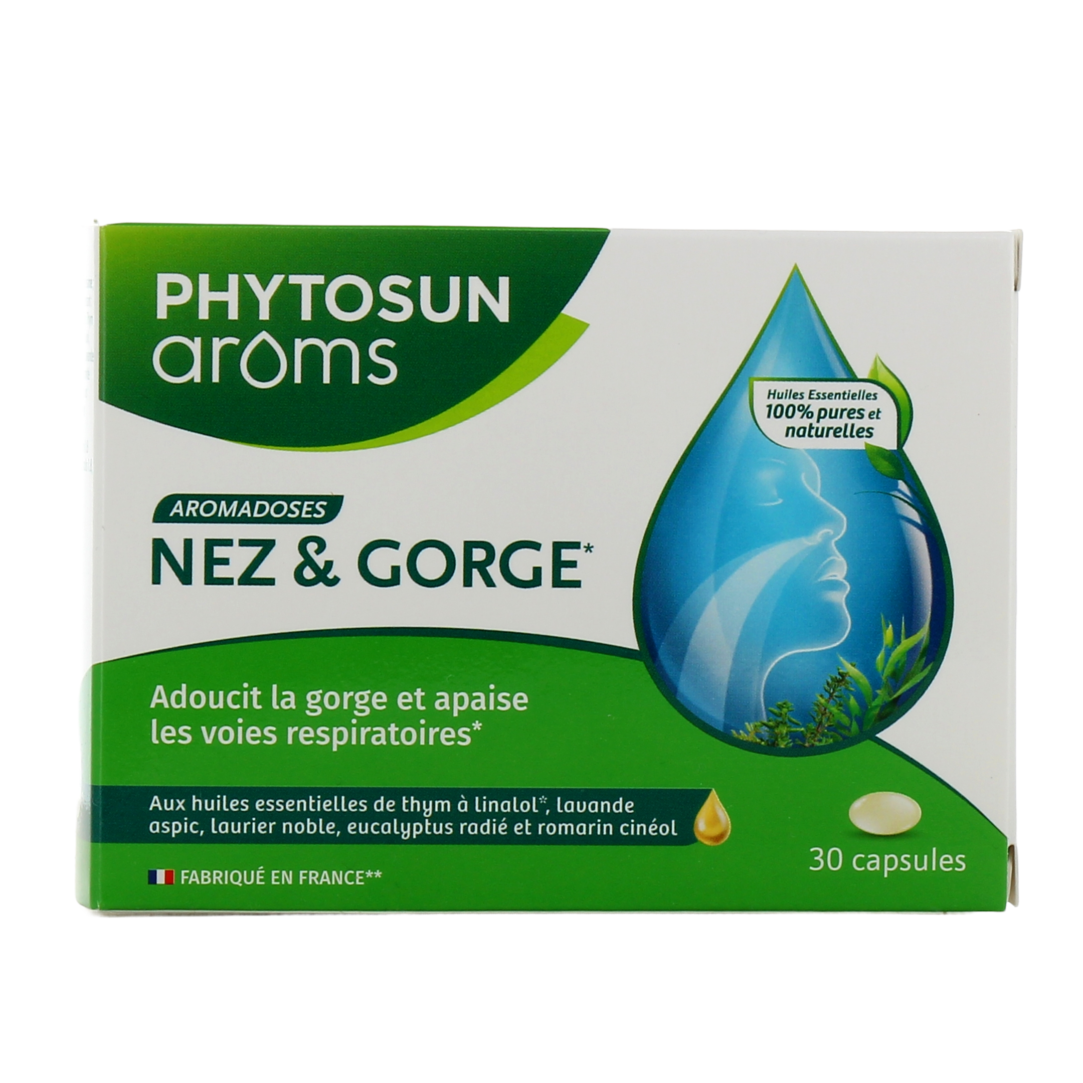 Phytosun Aroms Capsules Nez et Gorge 30 Capsules