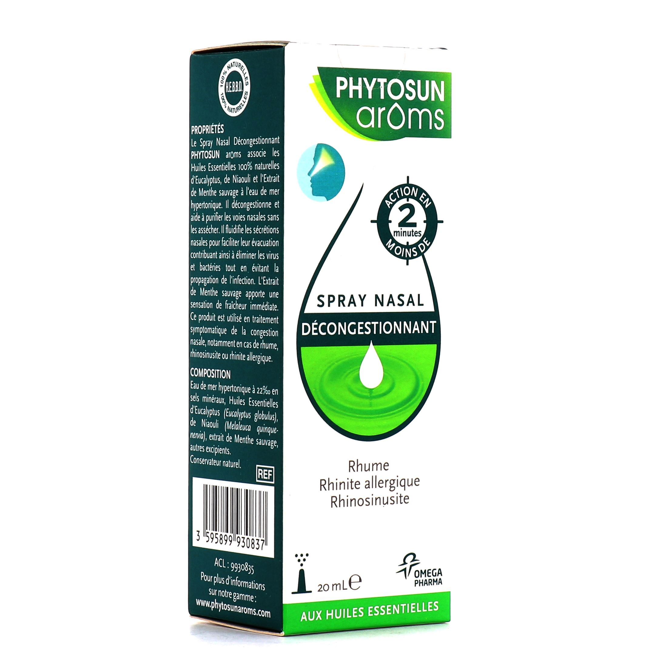 Phytosun Arôms Spray Nasal Décongestionnant 20 ml