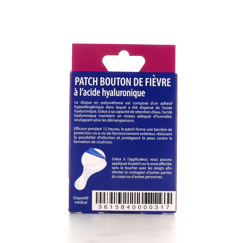 Care + Patch bouton de fièvre avec applicateur x 15