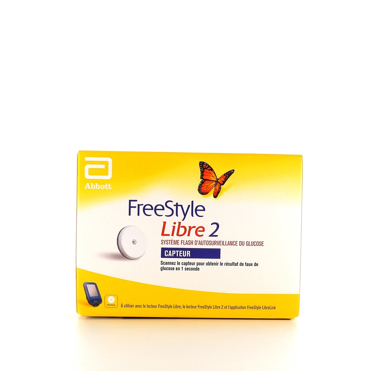 Freestyle Libre 2 Capteur de glycémie en continu - Diabète
