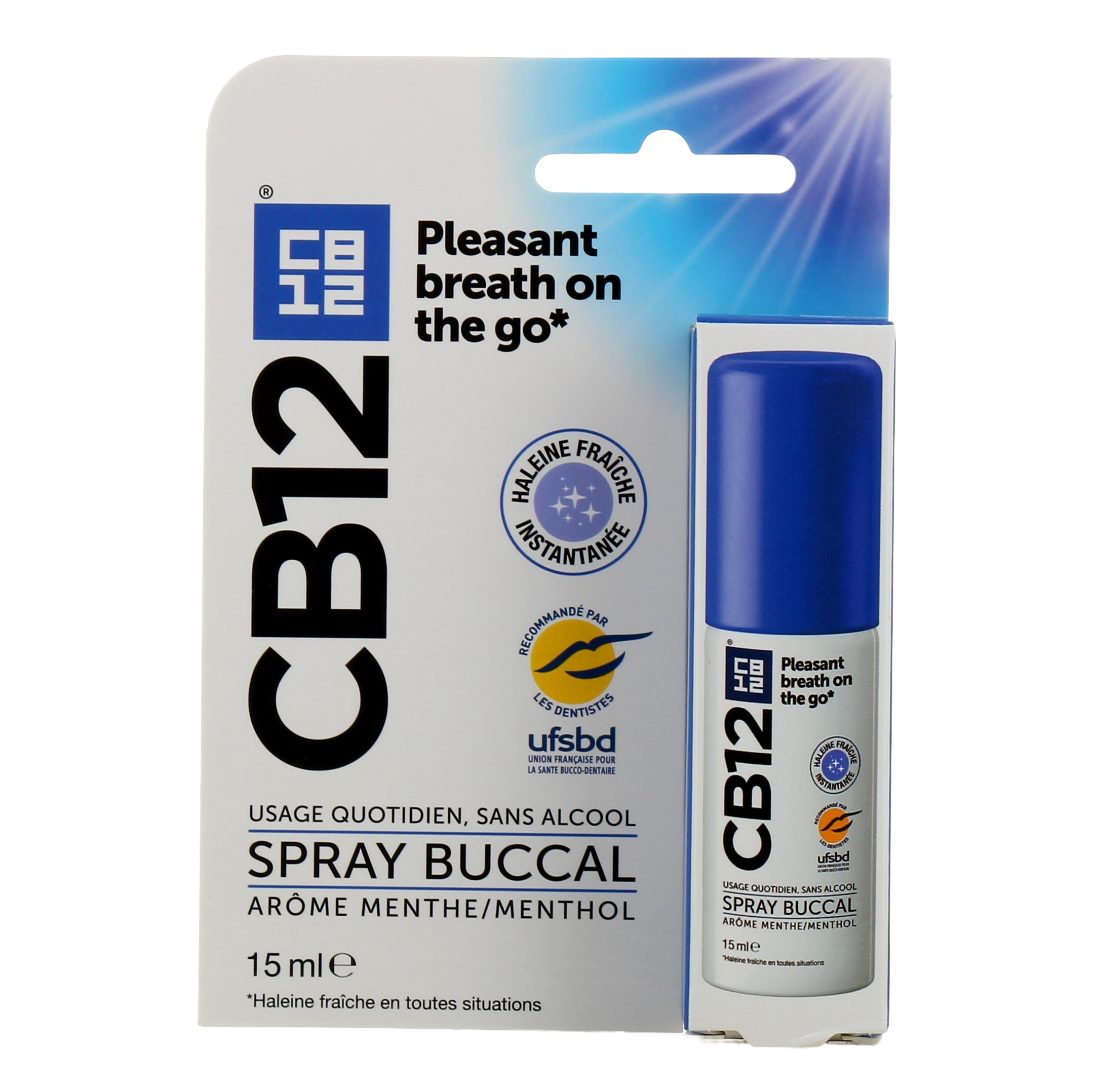 CB12 Bain Bouche 500ml + Spray Buccal 15ml