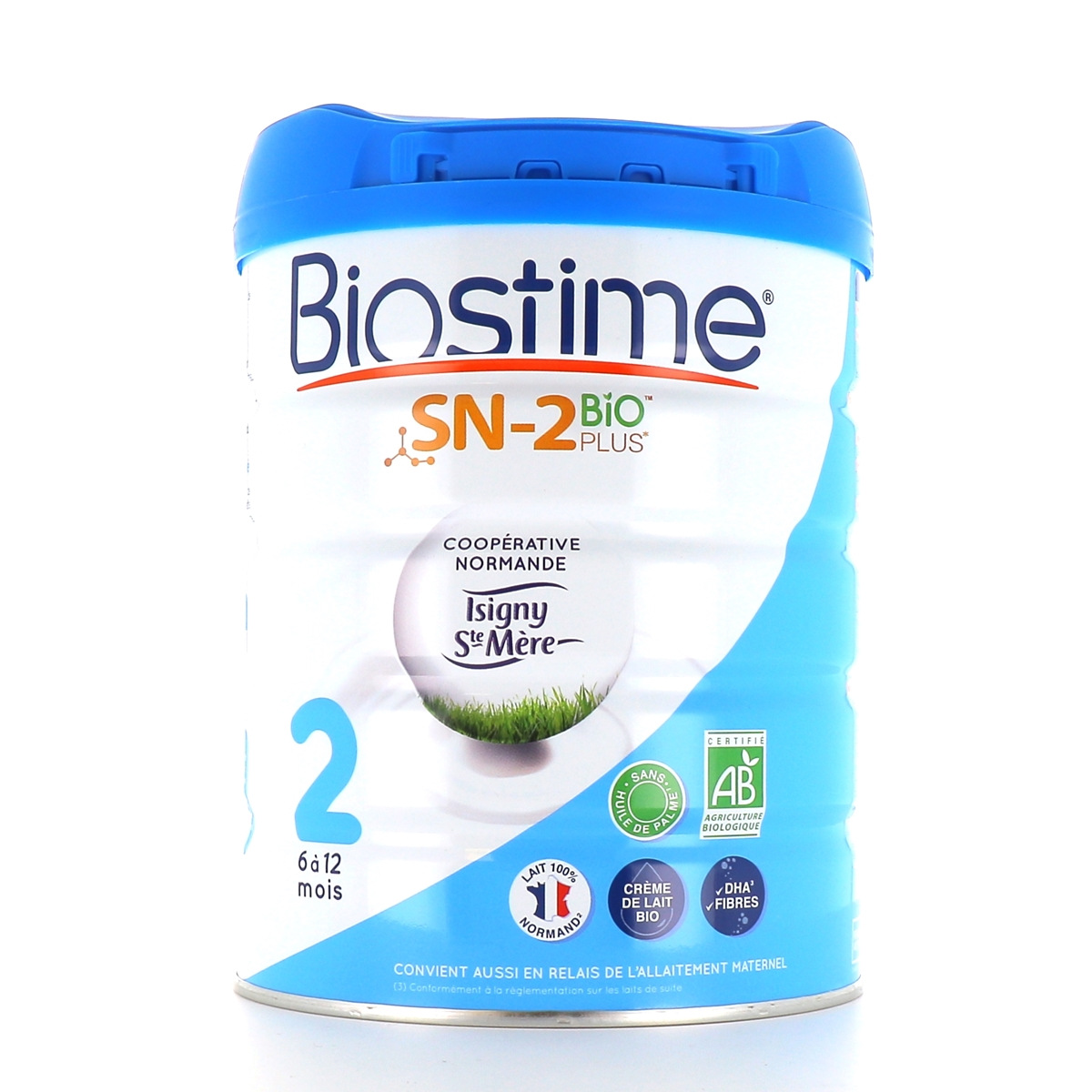 Biostime Lait 2eme âge bio - Sans huile de palme, 100% Normand