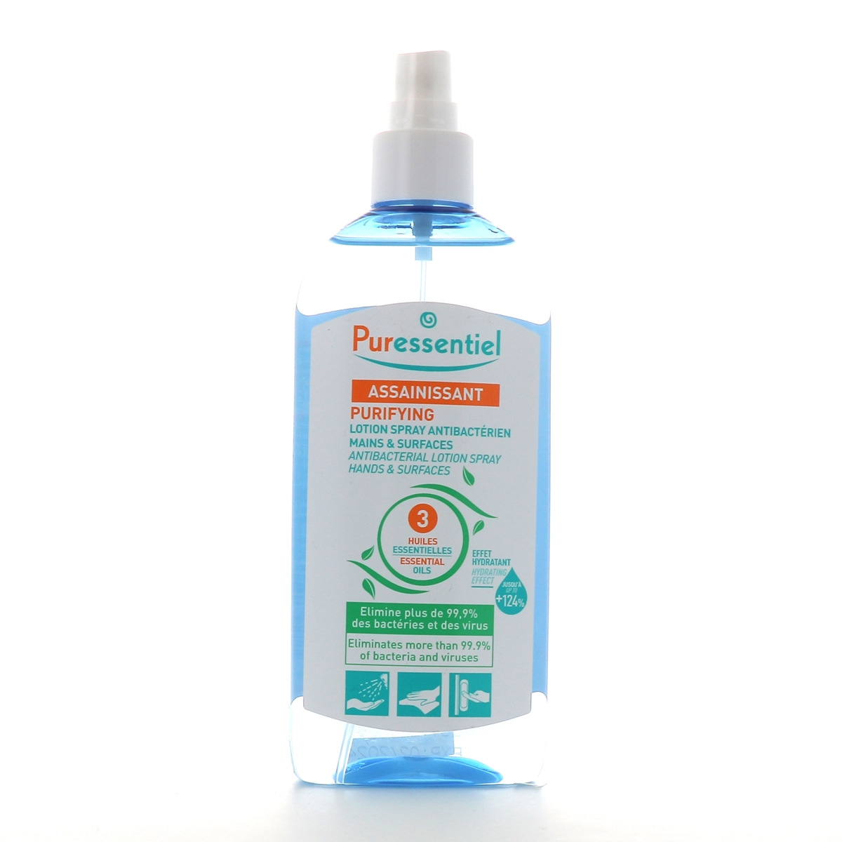Puressentiel Spray Antibactérien 80mL - Assainissant aux 3 Huiles