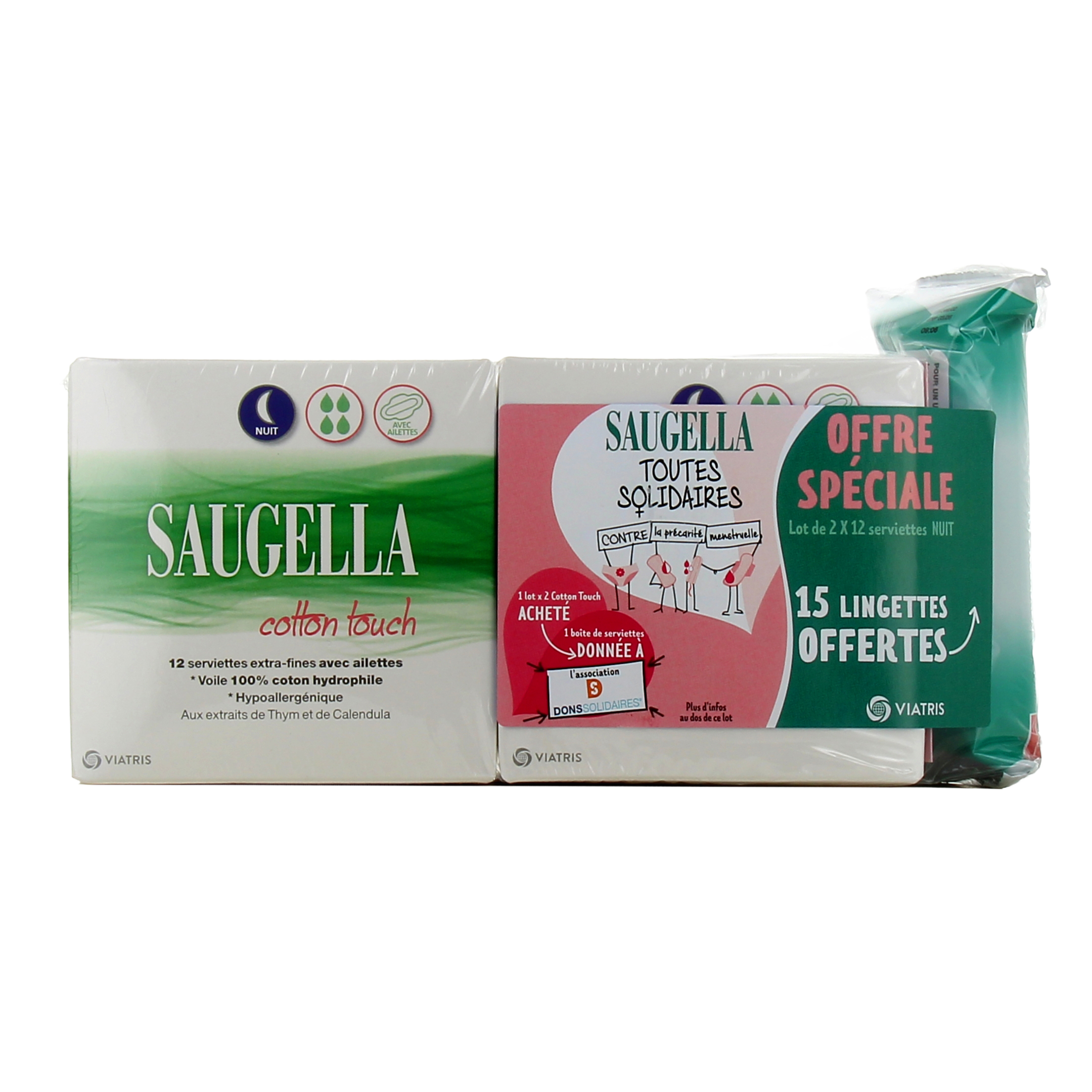 Saugella Cotton Touch Serviettes Maternité x10 - Paraphamadirect