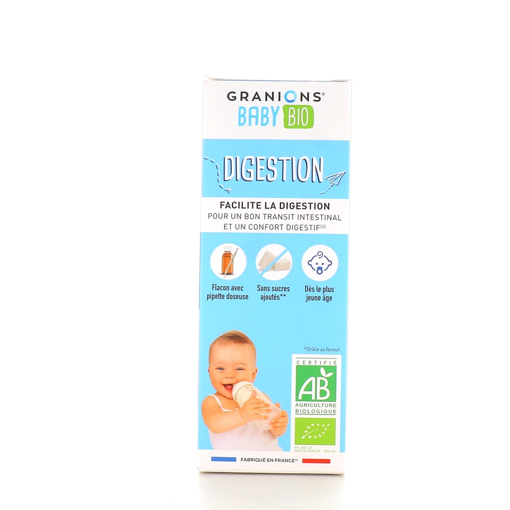 Granions Baby Bio Digestion Sirop - Facilite la Digestion