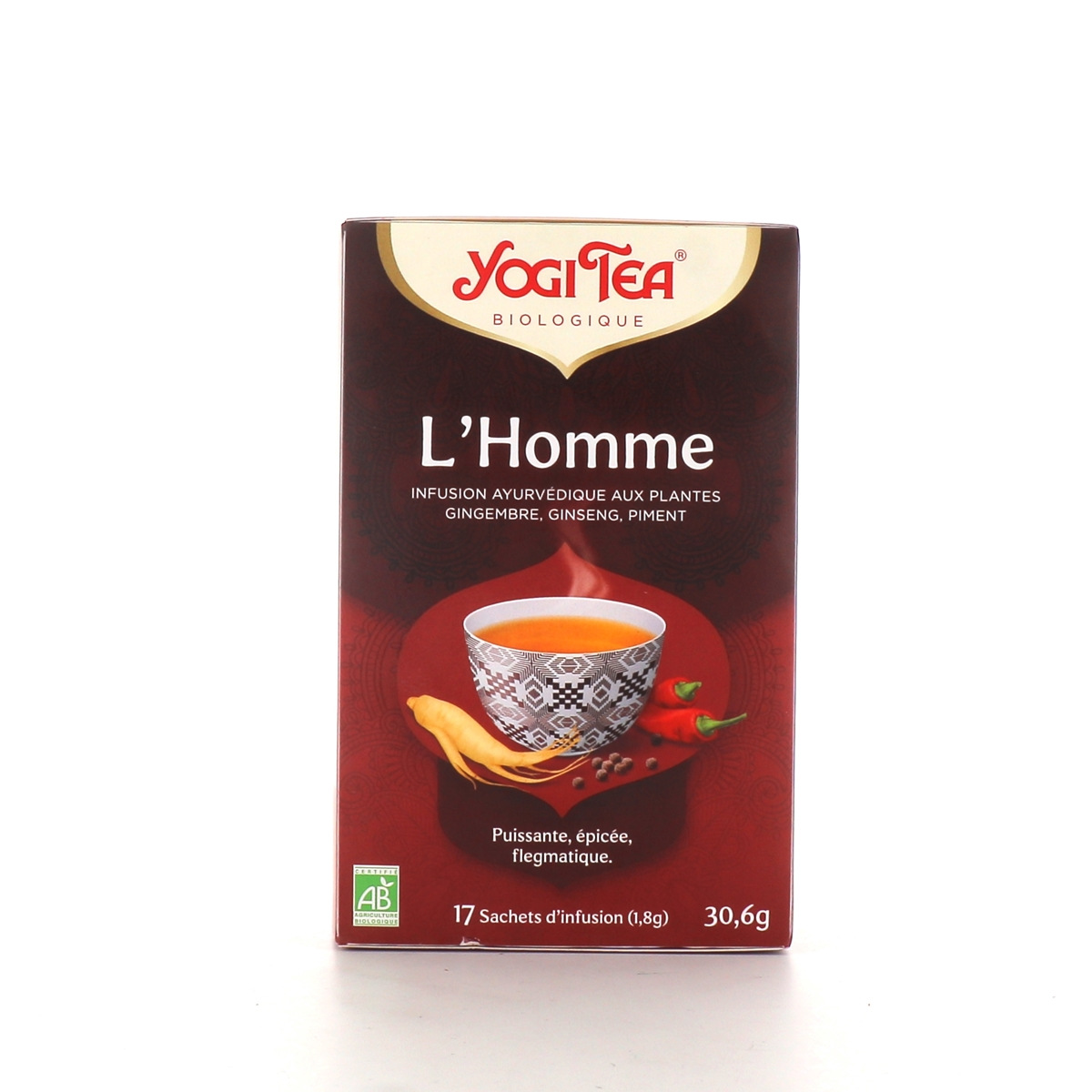 Tisane ayurvédique L'Homme Yogi Tea - 17 sachets