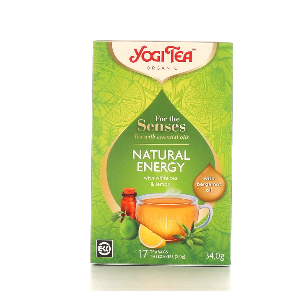 Infusion d'énergie naturelle Yogi Tea 20 filtres