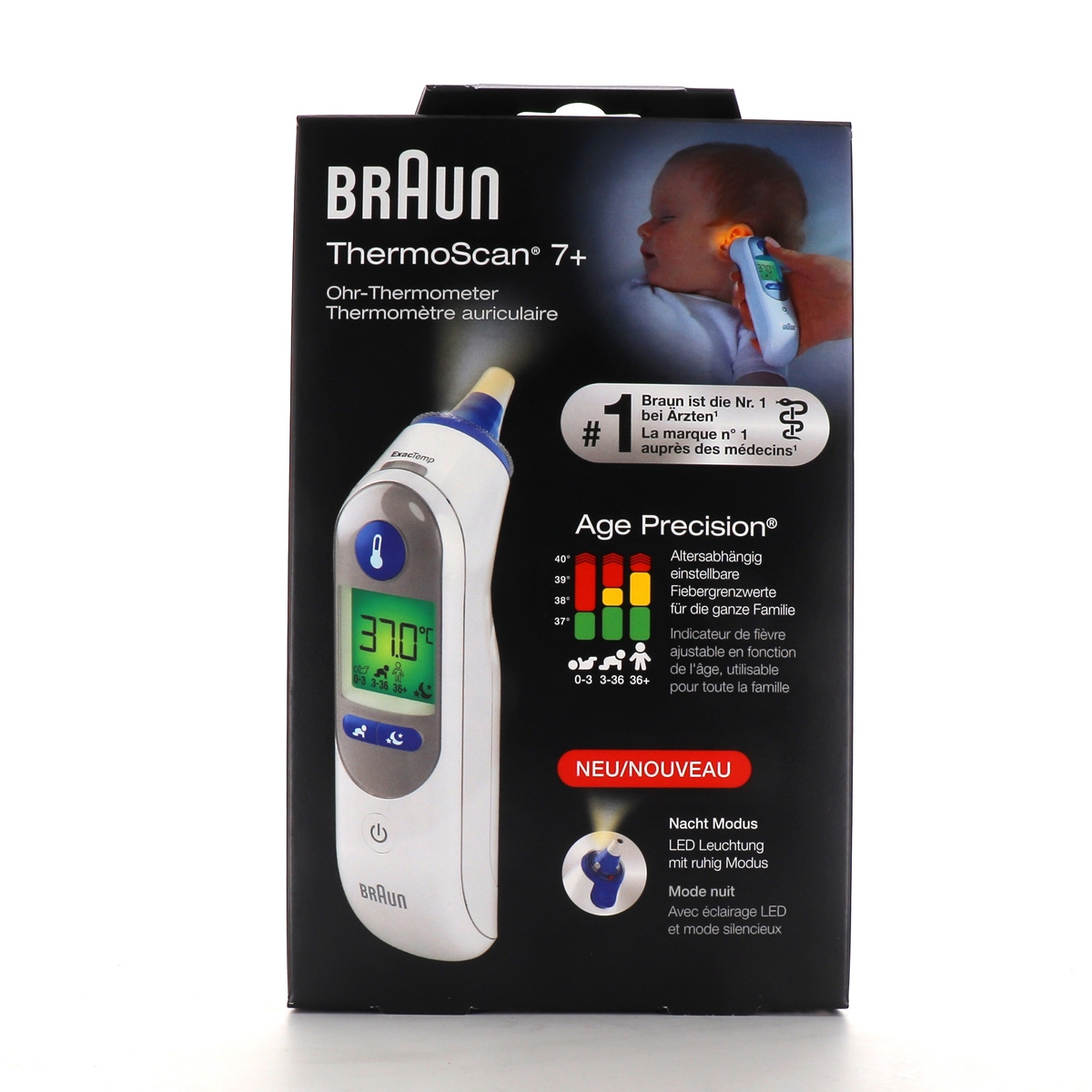 BRAUN ThermoScan 7+ IRT6525 1 Thermomètre - Précision Familiale