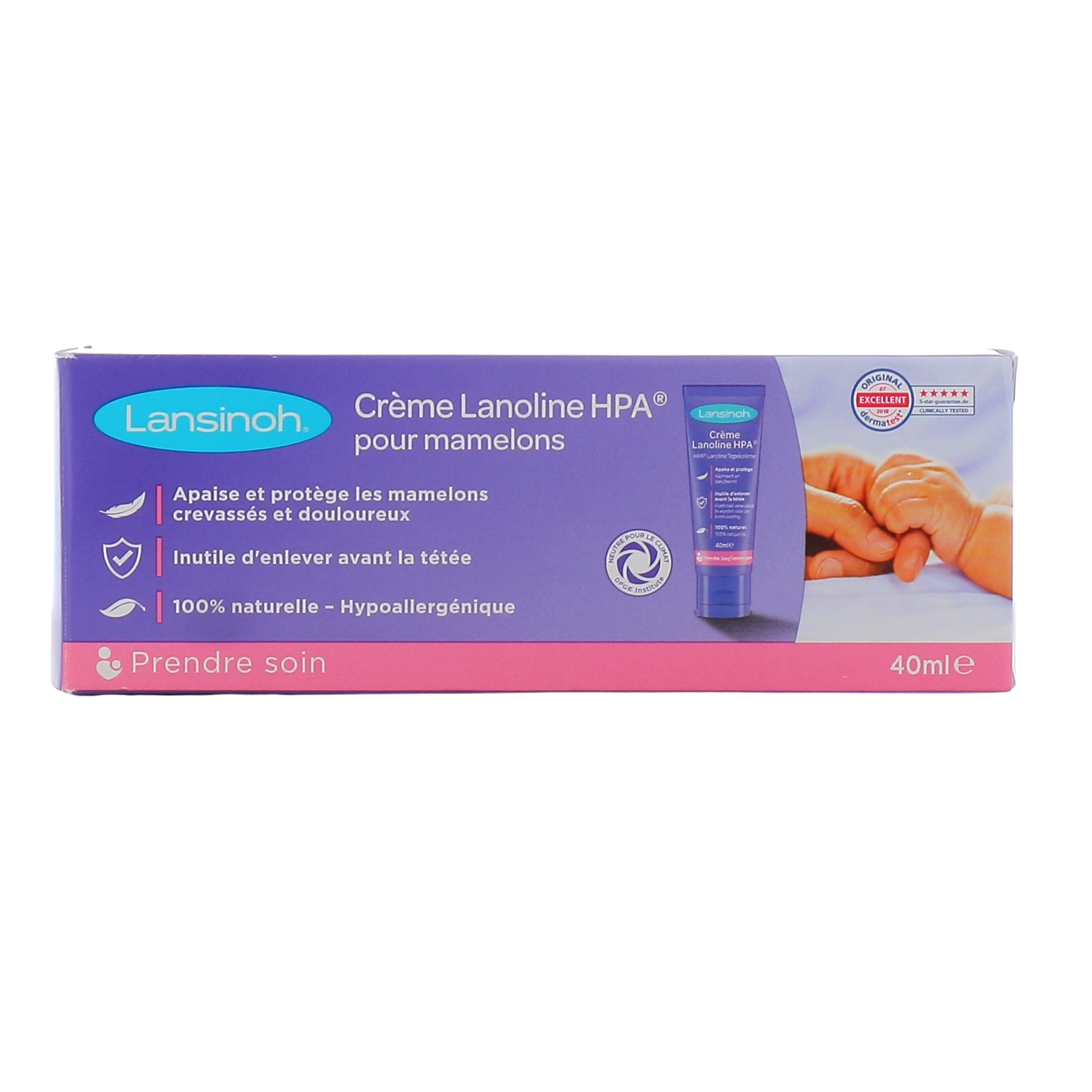 LANSINOH Crème HPA® Lanoline crème protectrice allaitement tube