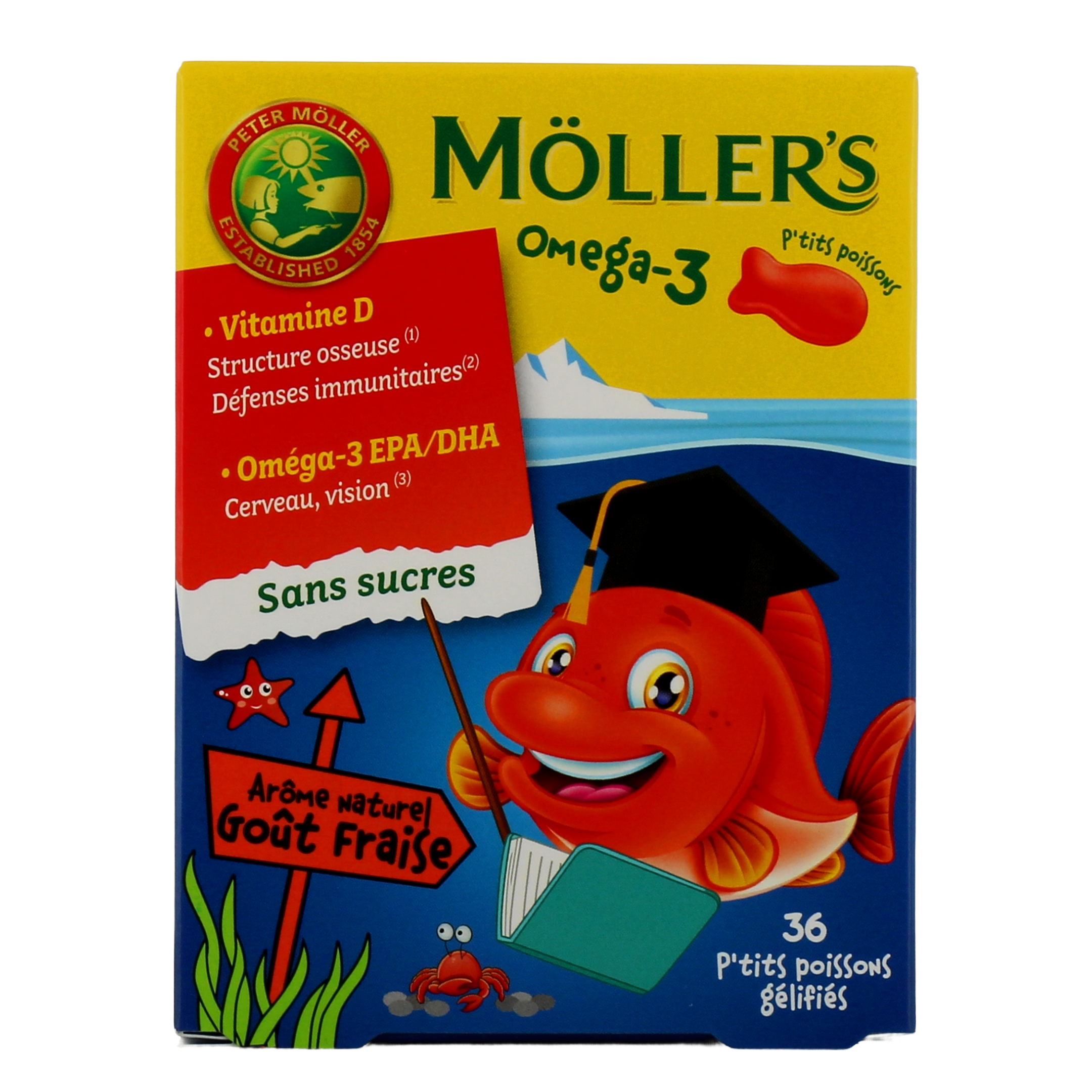 Mollers Ptits Poissons Omega 3 et vitamine D - A partir de 4 ans