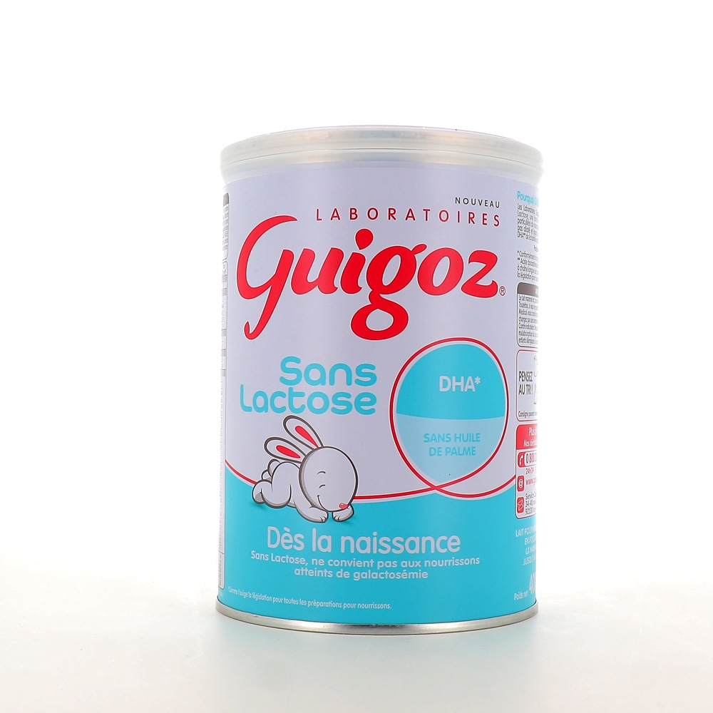 Guigoz 1 Lait en Poudre Sans Lactose 1er Age 400g NE00760 - Sodishop
