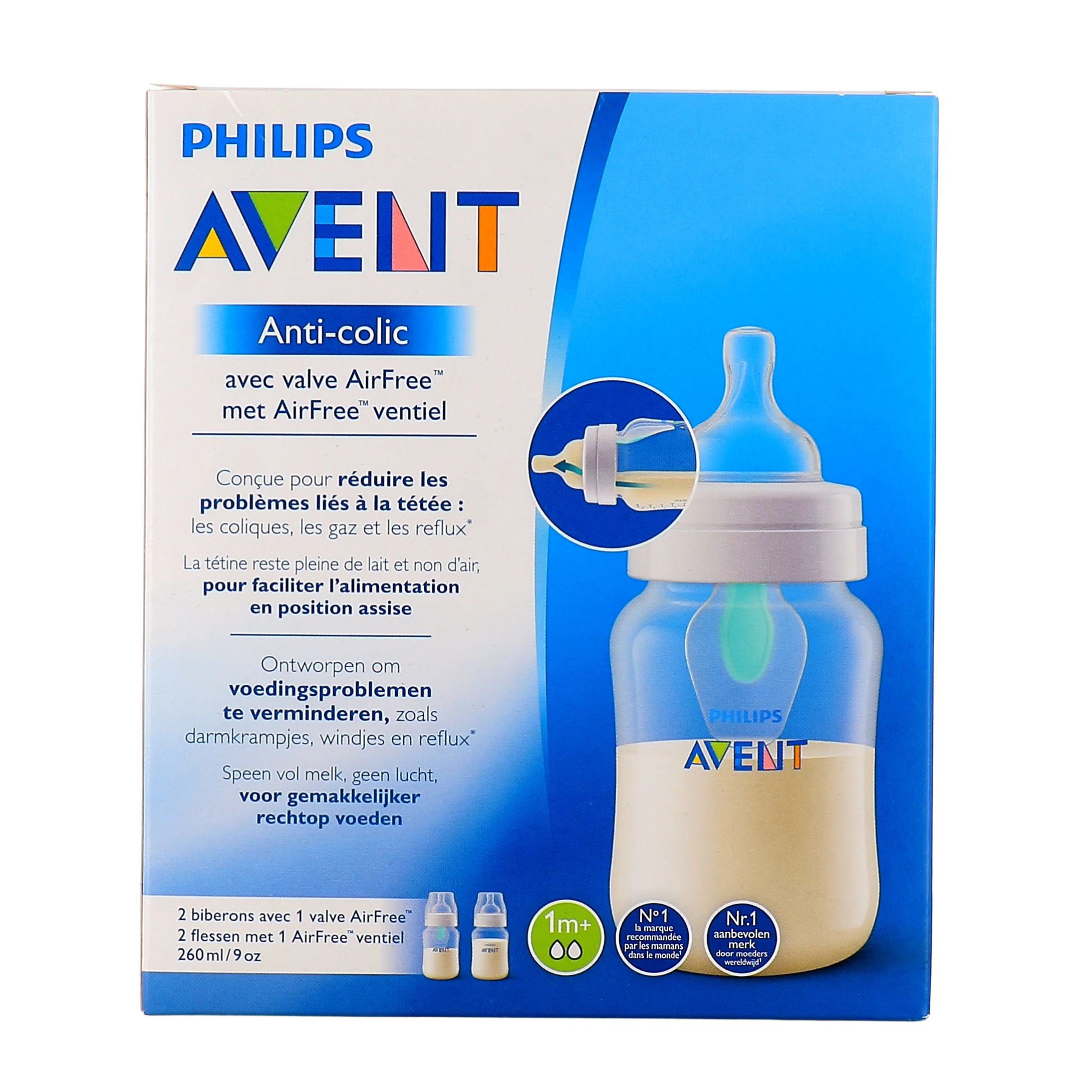 Biberon Avent Anti-Colic avec valve AirFree Philips - Pharmacie  parapharmacie, vente et location de matériel médical Goderville - Pharmacie  Follain