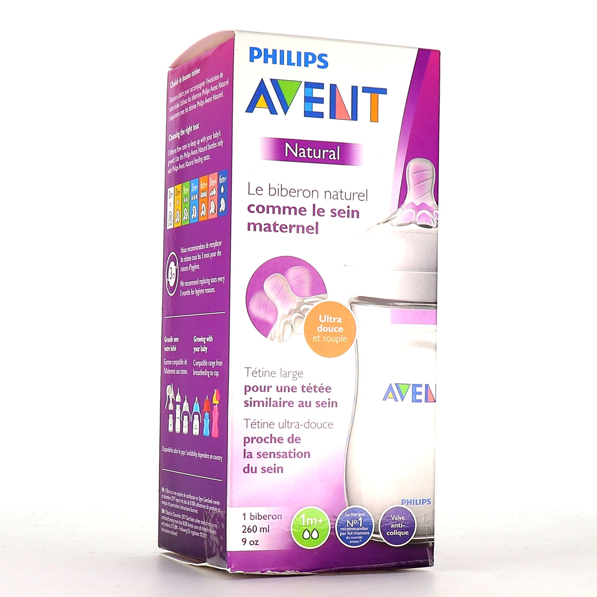 AVENT Biberon anti-colique naturel 1m+ 240 ml - Pharmacie Veau