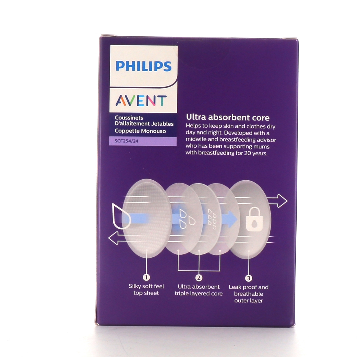Philips AVENT 6 Coussinets D'allaitement Lavables